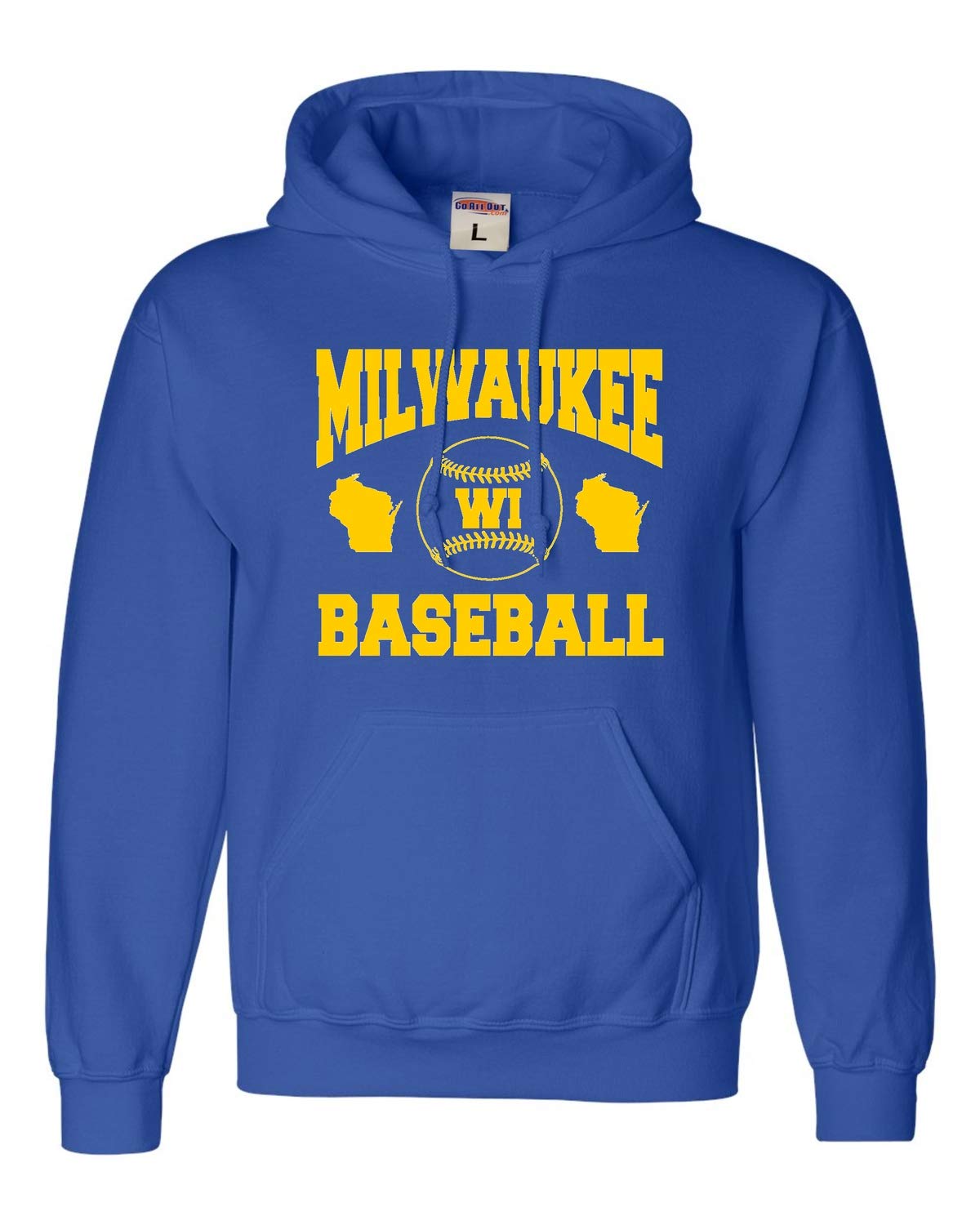 Milwaukee Wisconsin Baseball Hoodie for Men & Women - Go All Out Sweatshirt - Perfect for Game Day & Casual Wear
