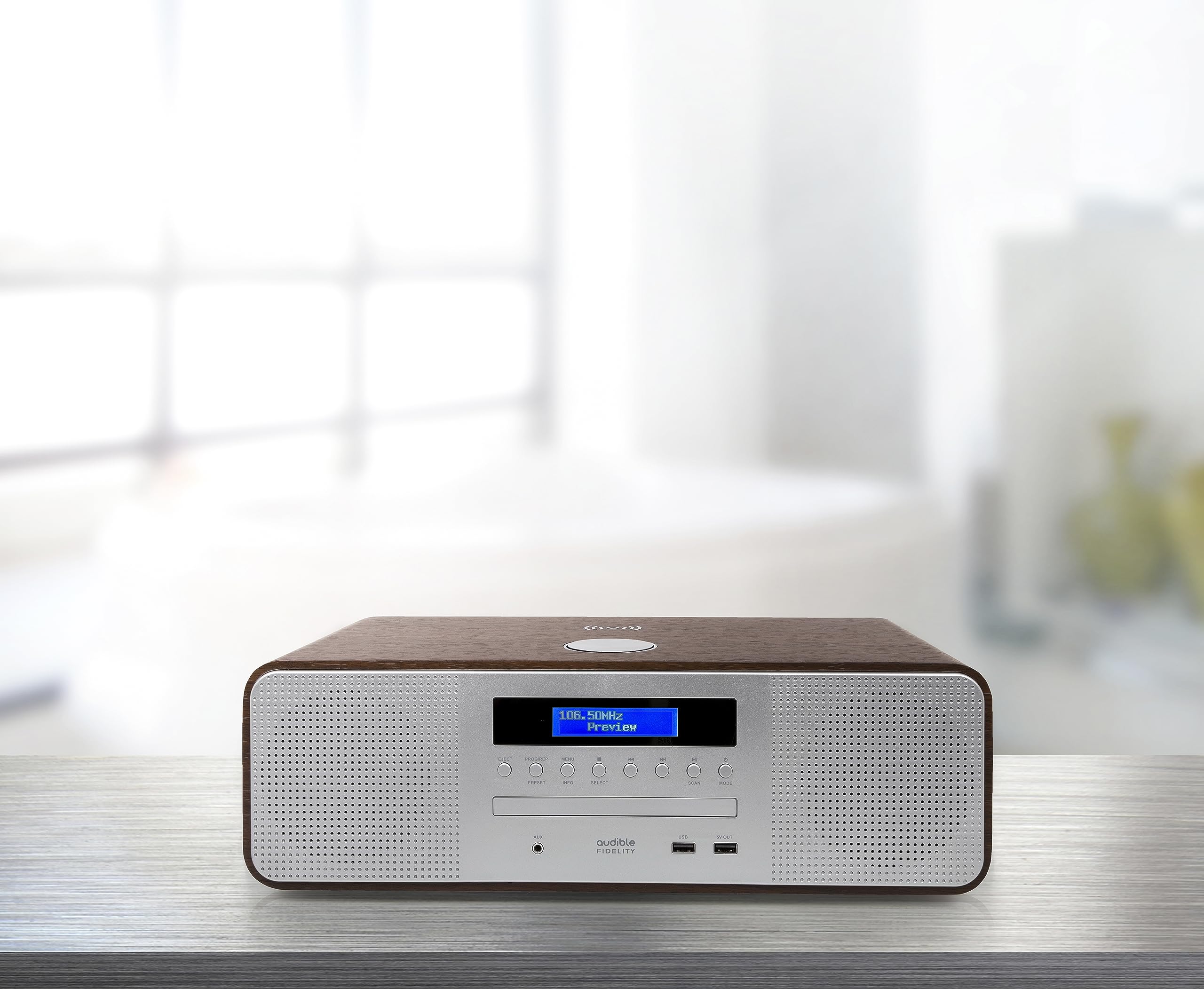 Premium Hi-Fi DAB/DAB+ Stereo System with CD Player, Bluetooth Speakers, MP3 Playback, FM/Digital Radio, Wireless & USB Charging - Remote Included for Home Entertainment & Music Lovers