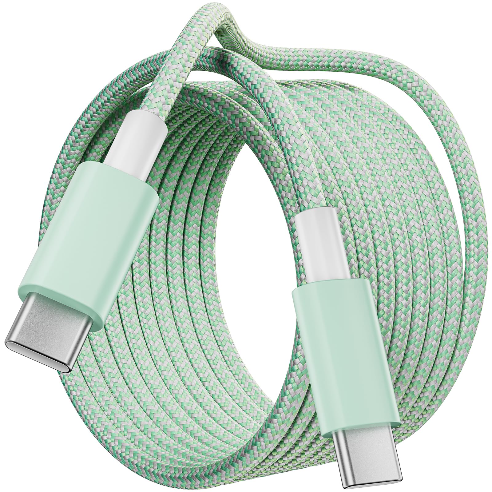 USB C to USB C Cable 4M (13ft) - 60W PD Fast Charging Cable - Type C to Type C Charger for iPhone 15/14/13, MacBook Pro/Air, iPad Pro, Samsung Galaxy S23/S22/S21, Google Pixel, LG, Huawei - Perfect for Home, Office & Travel Charging