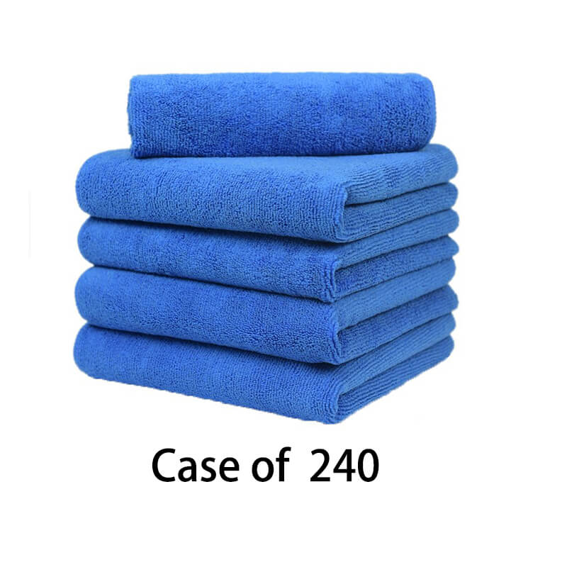Premium Microfiber Towel Set - 16x16 Inch, 380GSM, Ultra Absorbent & Quick Dry - Bulk Pack of 240 for Car Detailing, Gym, Spa & Household Cleaning (Wholesale)