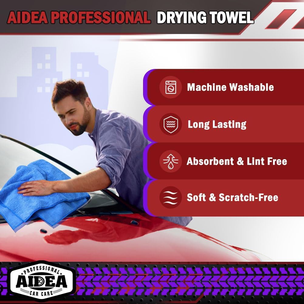 Premium Microfiber Car Drying Towels (2-Pack) - 24