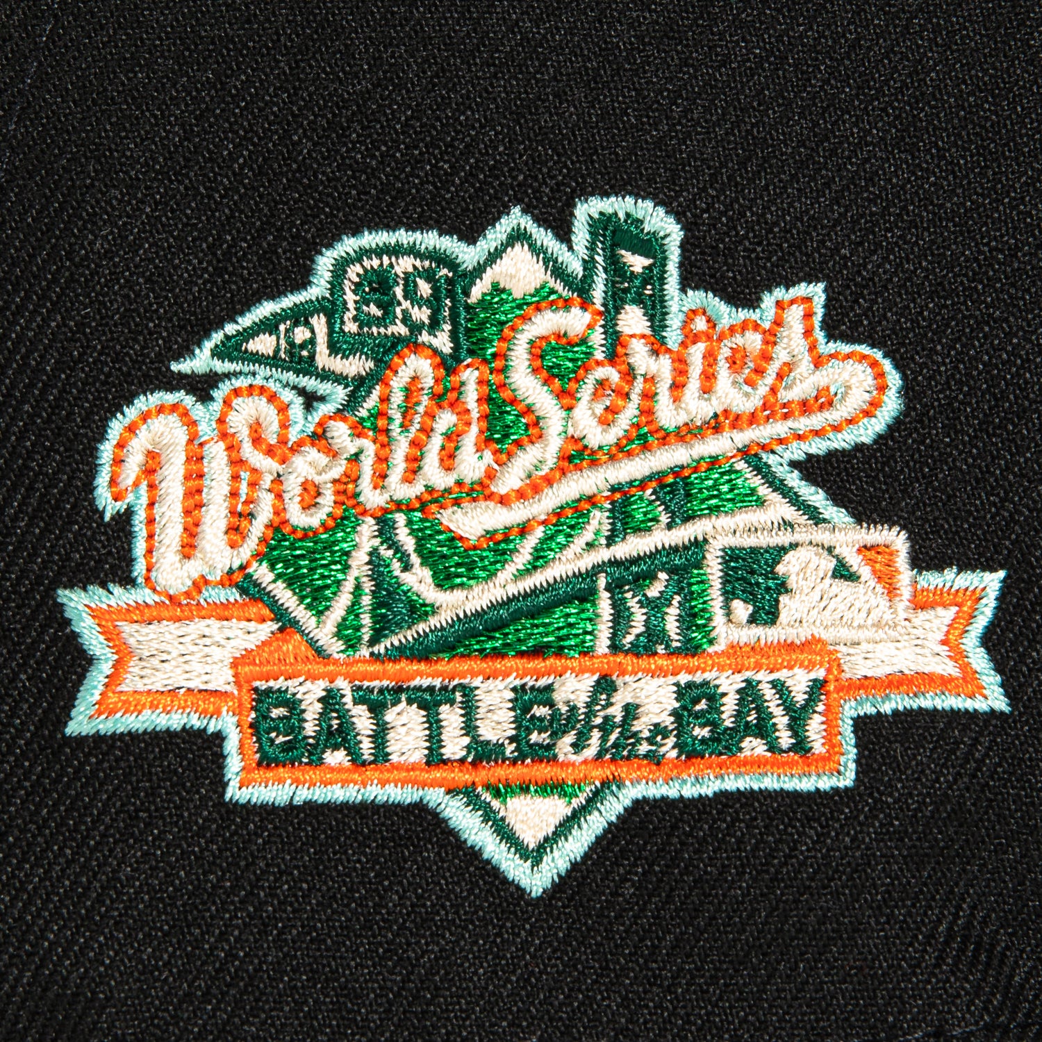 New Era 59Fifty San Francisco Giants Battle of the Bay Patch Script Baseball Cap - Black & Orange Adjustable Snapback Hat for MLB Fans, Streetwear & Sports Events