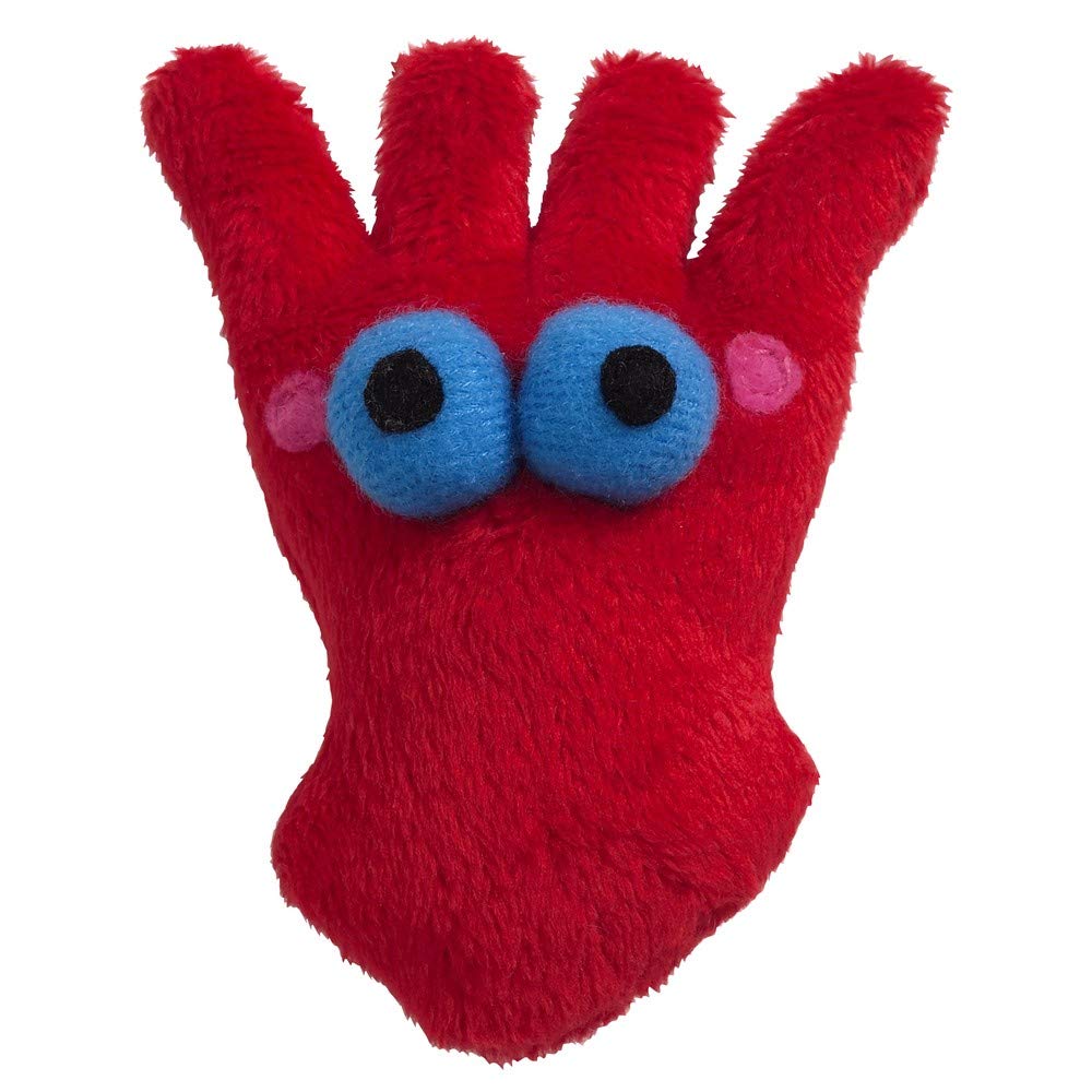 Doggles Cat Toy - Sushi Calamari Red Interactive Cat Teaser Wand with Feathers - Perfect for Indoor Play & Exercise for Kittens & Adult Cats