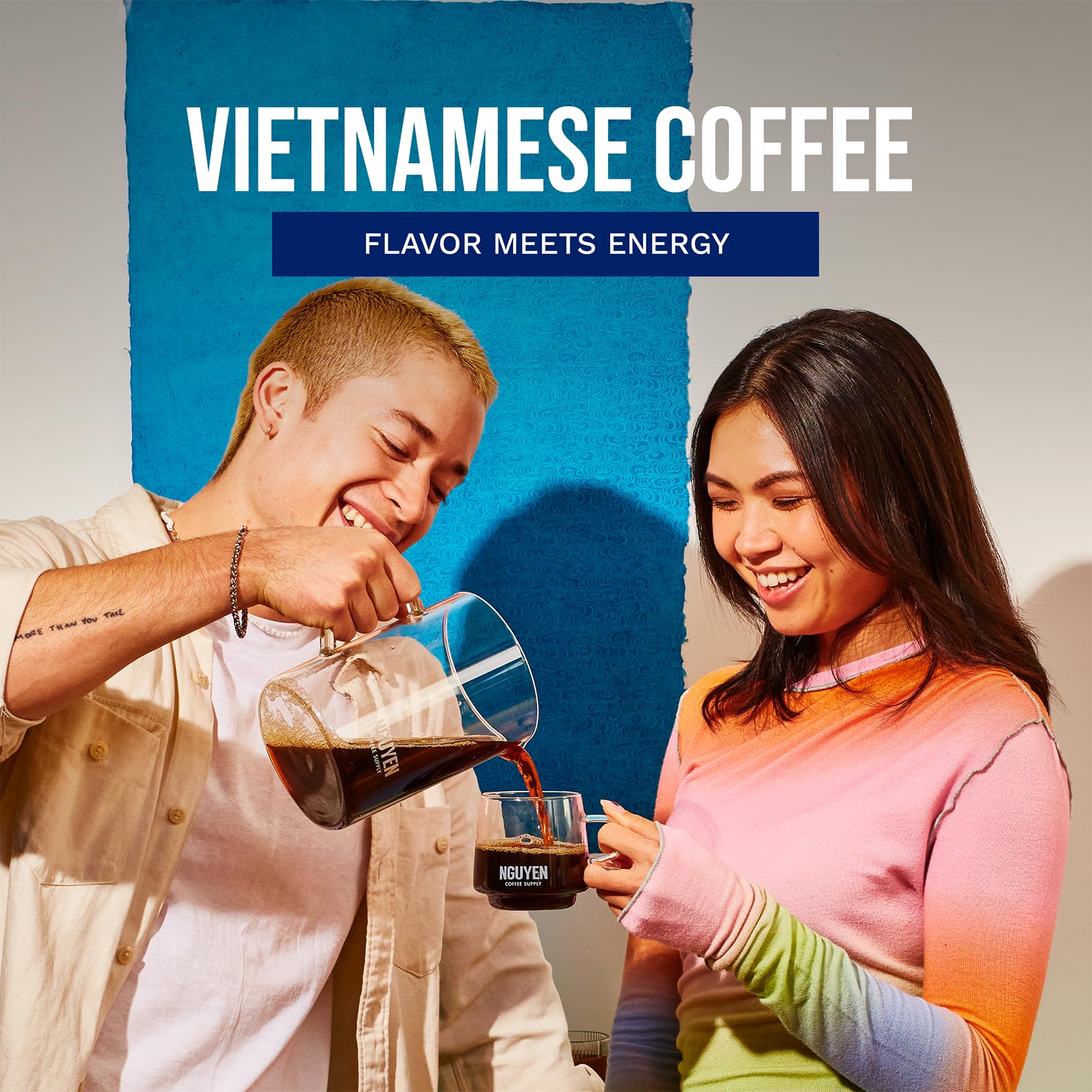 Nguyen Coffee Supply - Premium Vietnamese Robusta & Arabica Blend Whole Coffee Beans, Medium Roast, Low Acid, High Caffeine, Single Origin, Roasted in Brooklyn - 5 lb Bag for Home Brewing, Office Use & Gifts