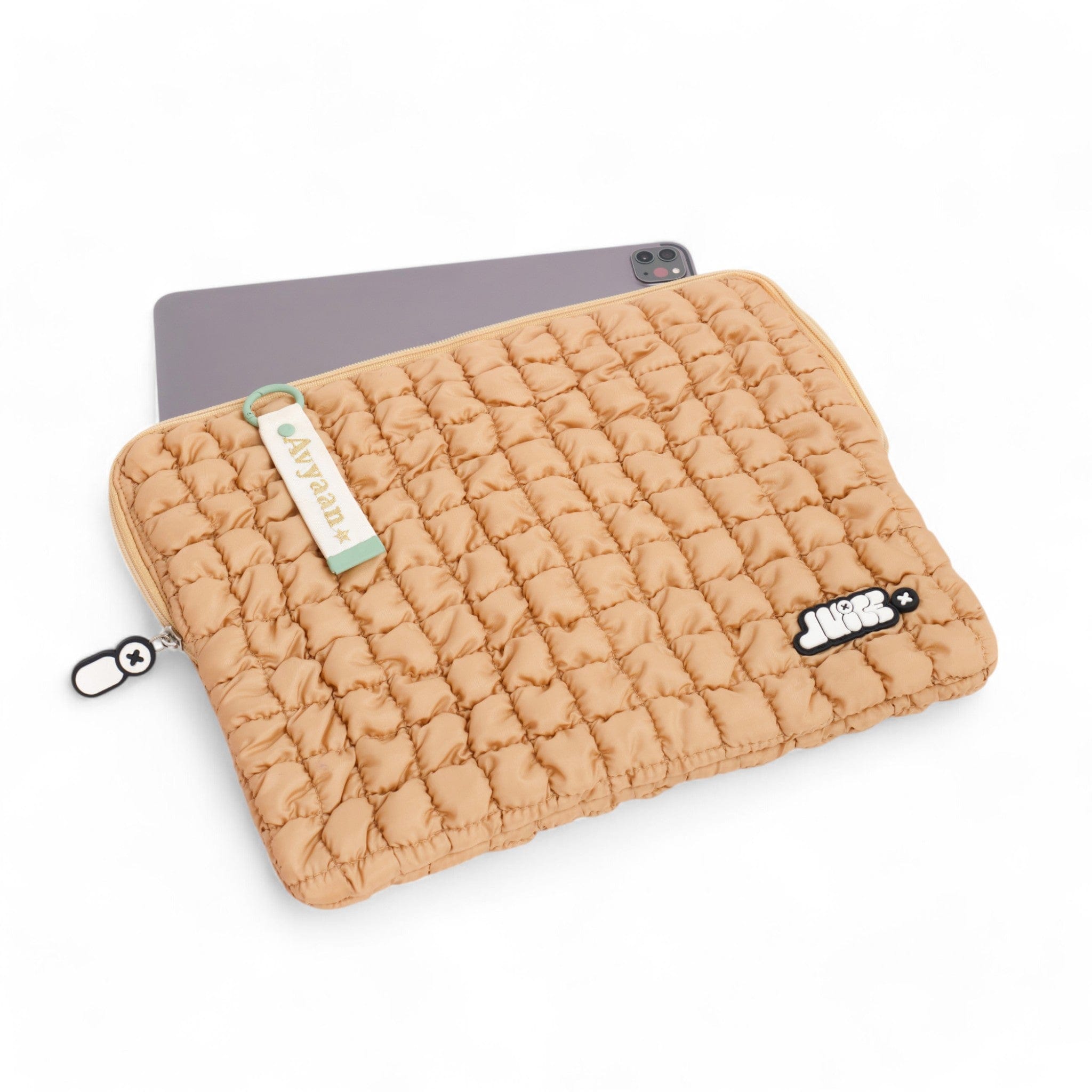 Premium Bubble Tea Themed Laptop Sleeve - Cute Boba Drink Design Protective Cover for 13-15 Inch MacBook & Laptops - Perfect for Students, Office & Coffee Shop Use