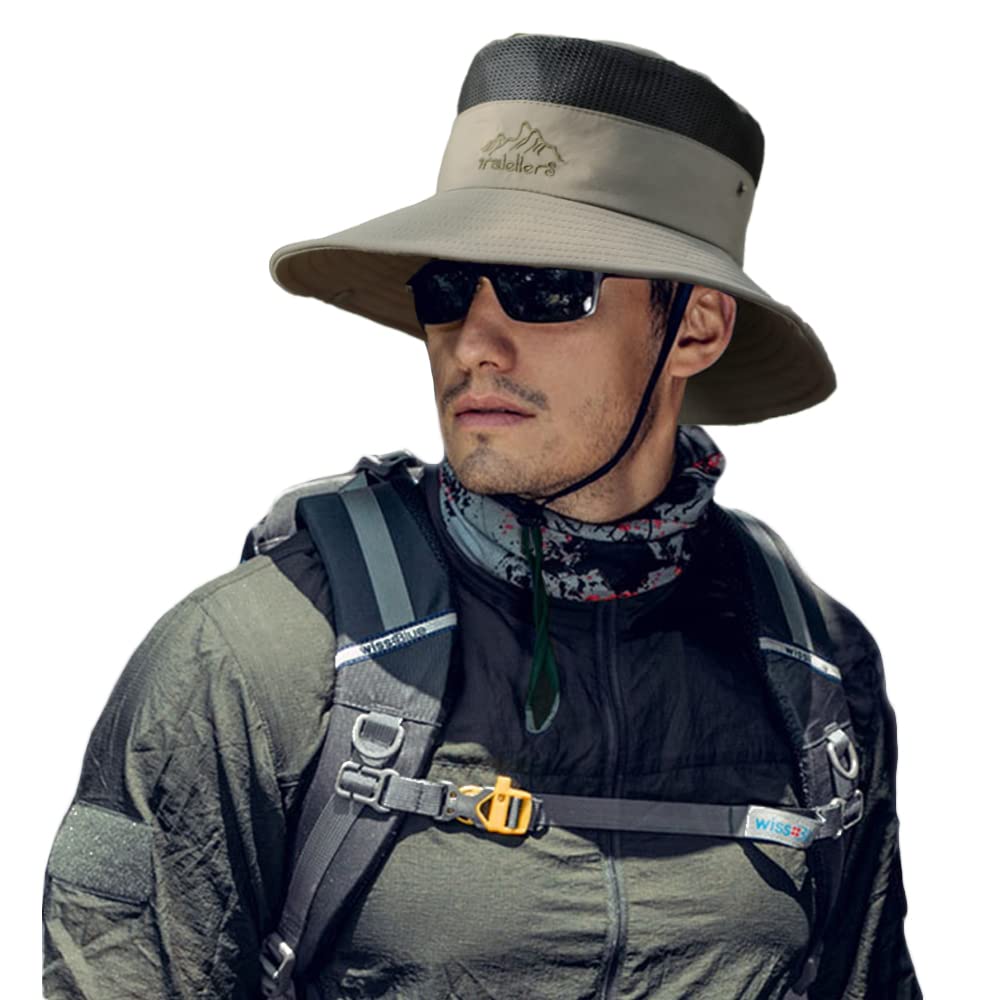 **Men's & Women's UV Protection Breathable Bucket Hat - Sun Hat for Fishing, Hiking, Camping & Safari - Lightweight & Adjustable for Outdoor Adventures**