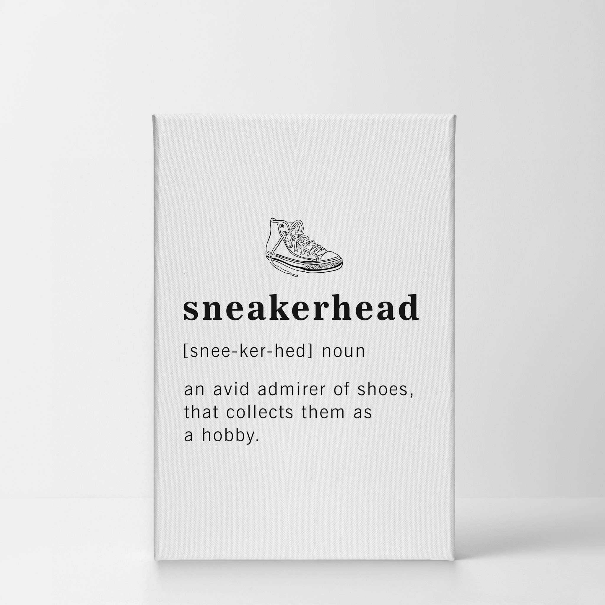 Funny Sneakerhead Definition Canvas Print - Inspirational Quote Wall Art for Office, Living Room & Bedroom Decor - Ready to Hang 40x30in Made in USA | Perfect Gift for Shoe Lovers & Sneaker Collectors