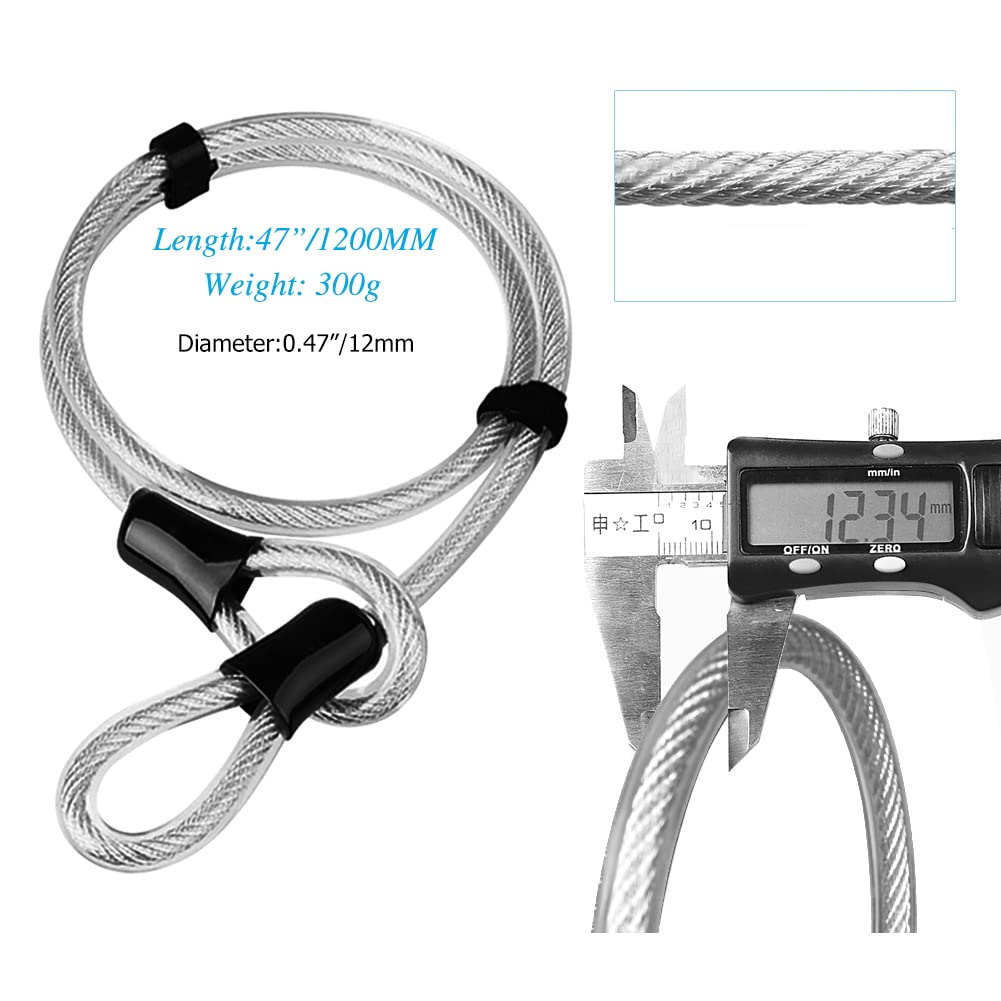 Heavy Duty Anti-Theft Bike U Lock with 16mm Shackle & 4ft Security Cable - Secure Combination U-Bolt Lock for E-Bikes, Mountain Bikes, Road Bikes (Small) - Ideal for Urban Commuting, Campus Security & Outdoor Cycling