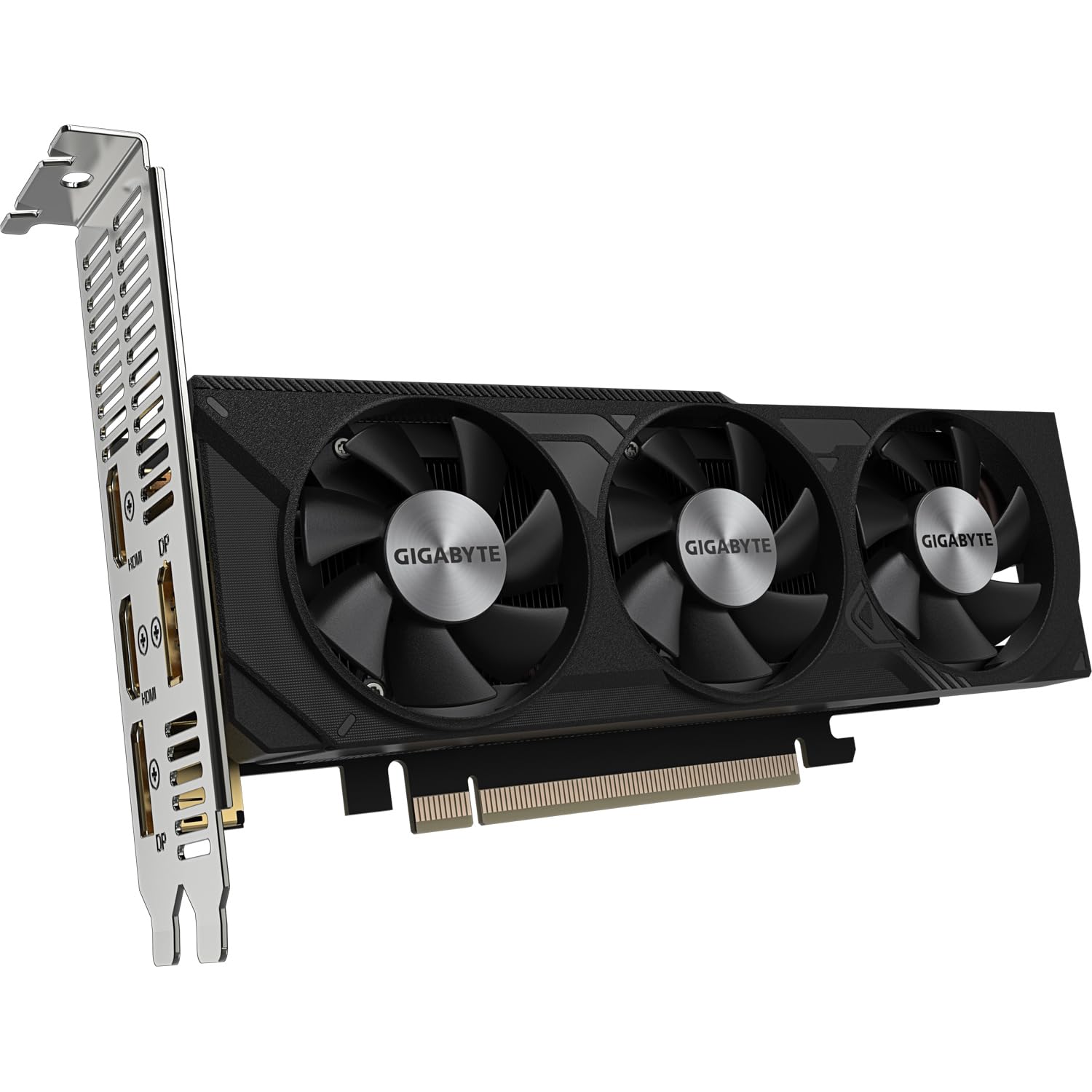 Gigabyte NVIDIA GeForce RTX 4060 OC Low Profile 8GB GDDR6 Graphics Card - 128-bit, PCIe 4.0, 2475MHz Boost Clock, Dual DP 1.4 & HDMI 2.1a, DLSS 3 Support (GV-N4060OC-8GL) - Perfect for Compact Gaming PCs, Home Theater & SFF Builds