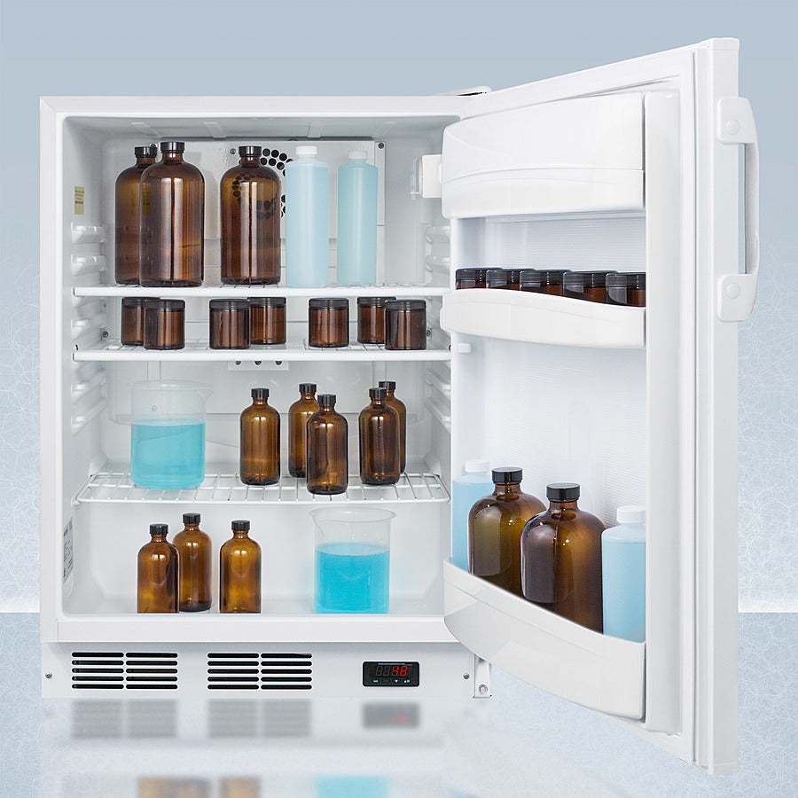 Accucold 24-Inch Wide Built-In All Refrigerator with Auto Defrost | ADA Compliant | FF6LWBI7PLUS2ADA | Perfect for Restaurants, Offices, and Home Kitchens