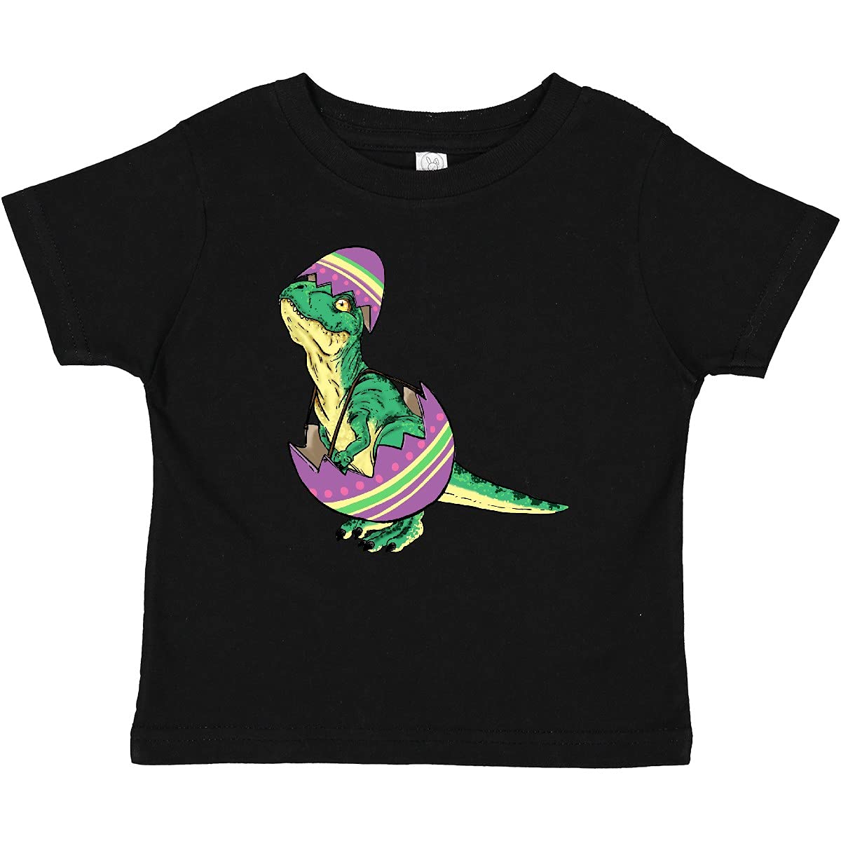 Inktastic Easter Baby T-Rex in Easter Egg Graphic Cute Dinosaur Baby T-Shirt - Perfect for Easter Celebrations, Photoshoots & Holiday Outfits