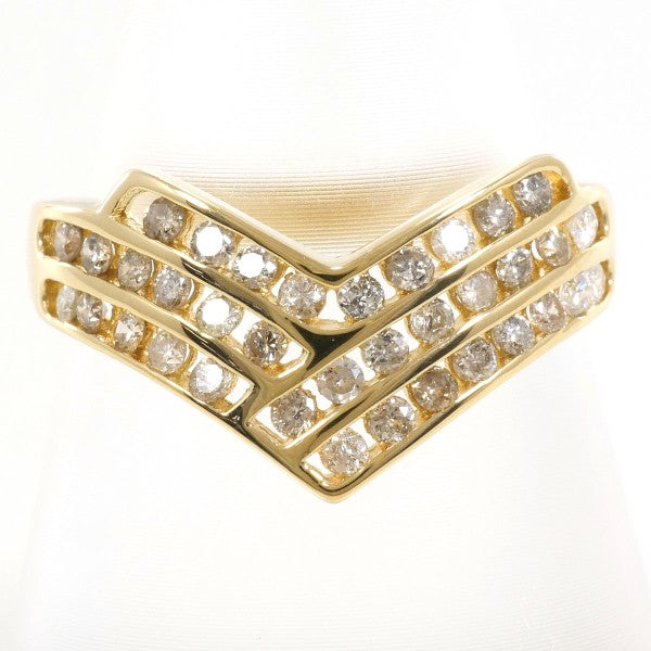 18K Yellow Gold Diamond Ring for Women - Elegant Solitaire Engagement & Wedding Band - Perfect for Proposals, Anniversaries, and Special Occasions