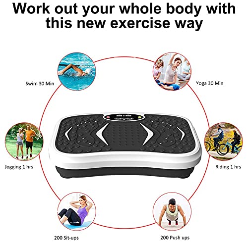 iMeshbean 3D Vibration Platform - Whole Body Exercise Machine for Weight Loss, Fitness & Muscle Massage | Home Gym Equipment for Toning, Cellulite Reduction & Relaxation | Perfect for Home Workouts, Physical Therapy & Post-Workout Recovery