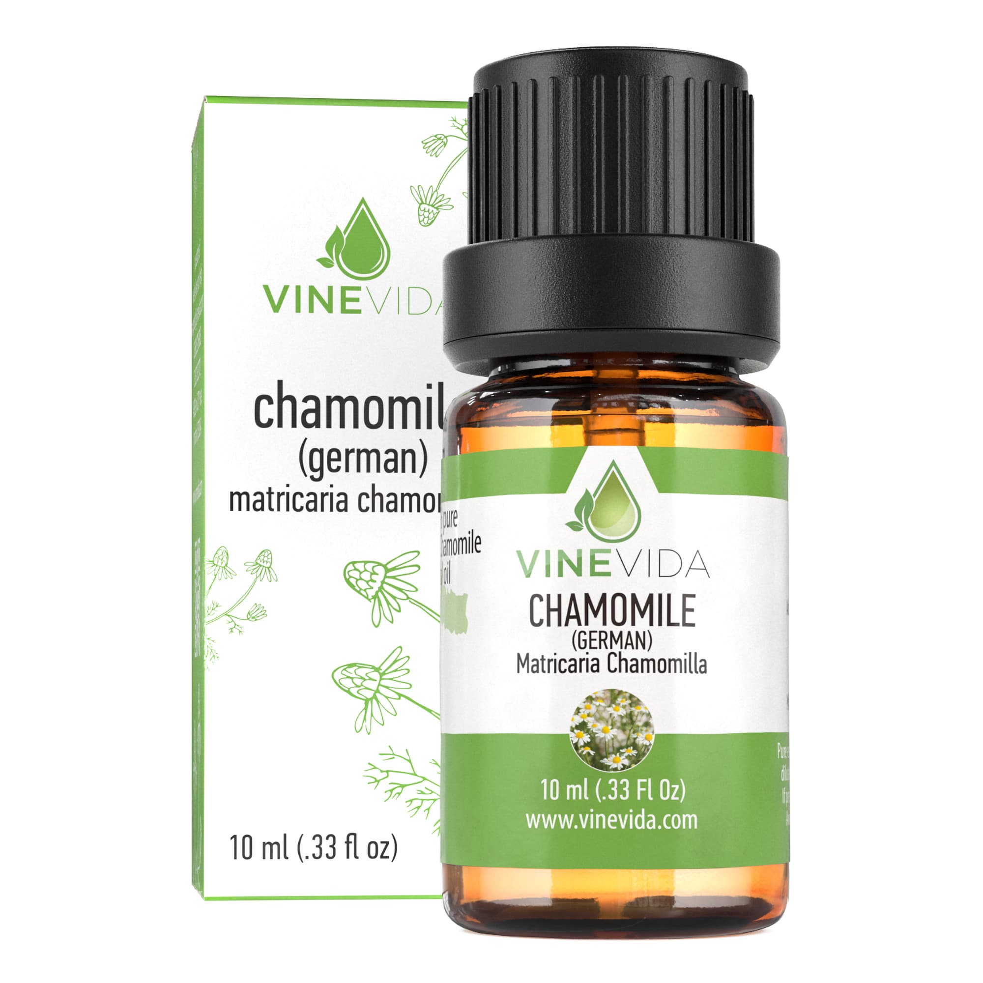 10 mL German Chamomile Essential Oil - 100% Pure & Natural, Prefilled Bottle for Aromatherapy, Relaxation & Skin Care
