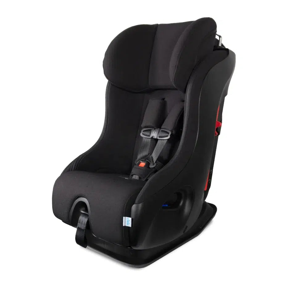 Clek Fllo Convertible Car Seat - Railroad Ziip (Flame Retardant Free) | Safe & Comfortable Infant to Toddler Car Seat for Travel & Daily Commute
