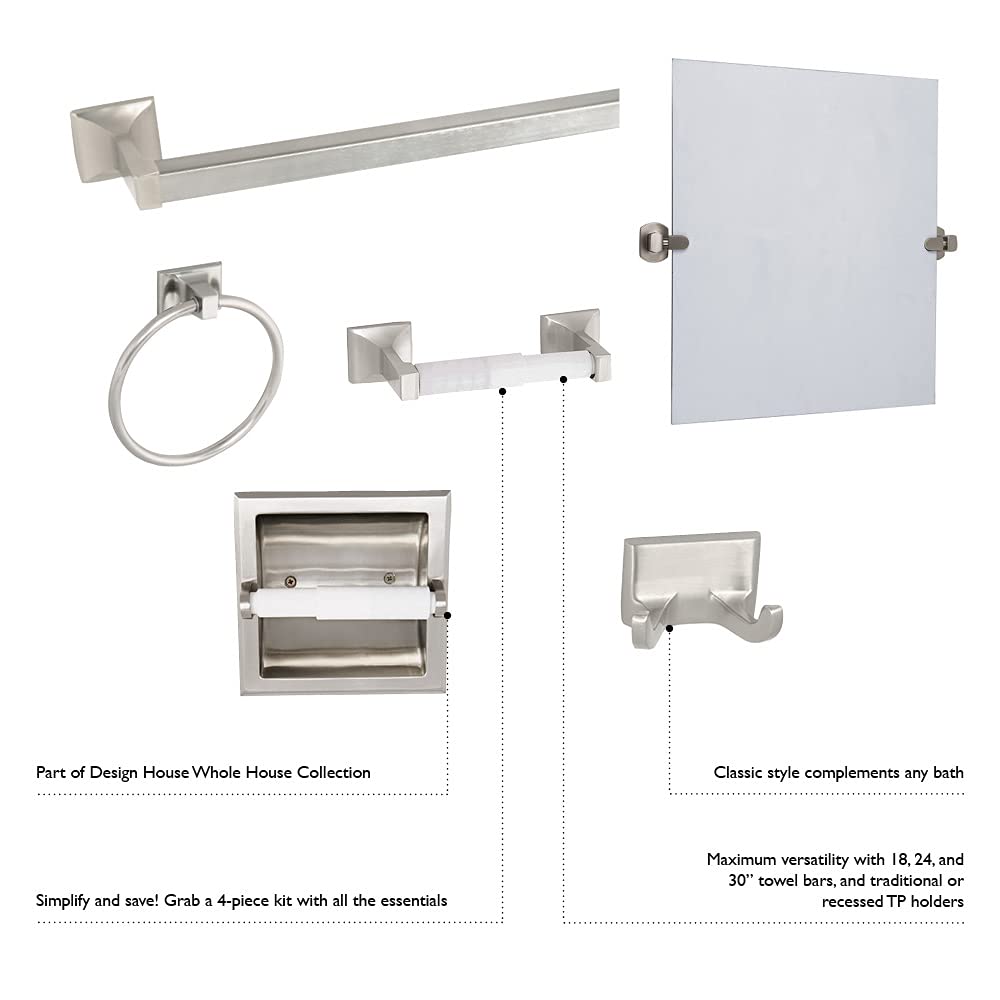 Millbridge Classic Wall-Mounted Toilet Paper Holder - Polished Chrome Bathroom Tissue Roll Holder - Perfect for Home, Hotel & Restroom Organization