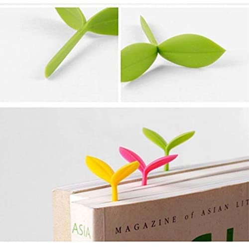 Since Sprout Little Bookmarks - Silicone Grass Buds Bookmark Set of 2 (Green) | Creative Gifts for Book Lovers & Readers | Perfect for Books, Journals, and Reading Accessories