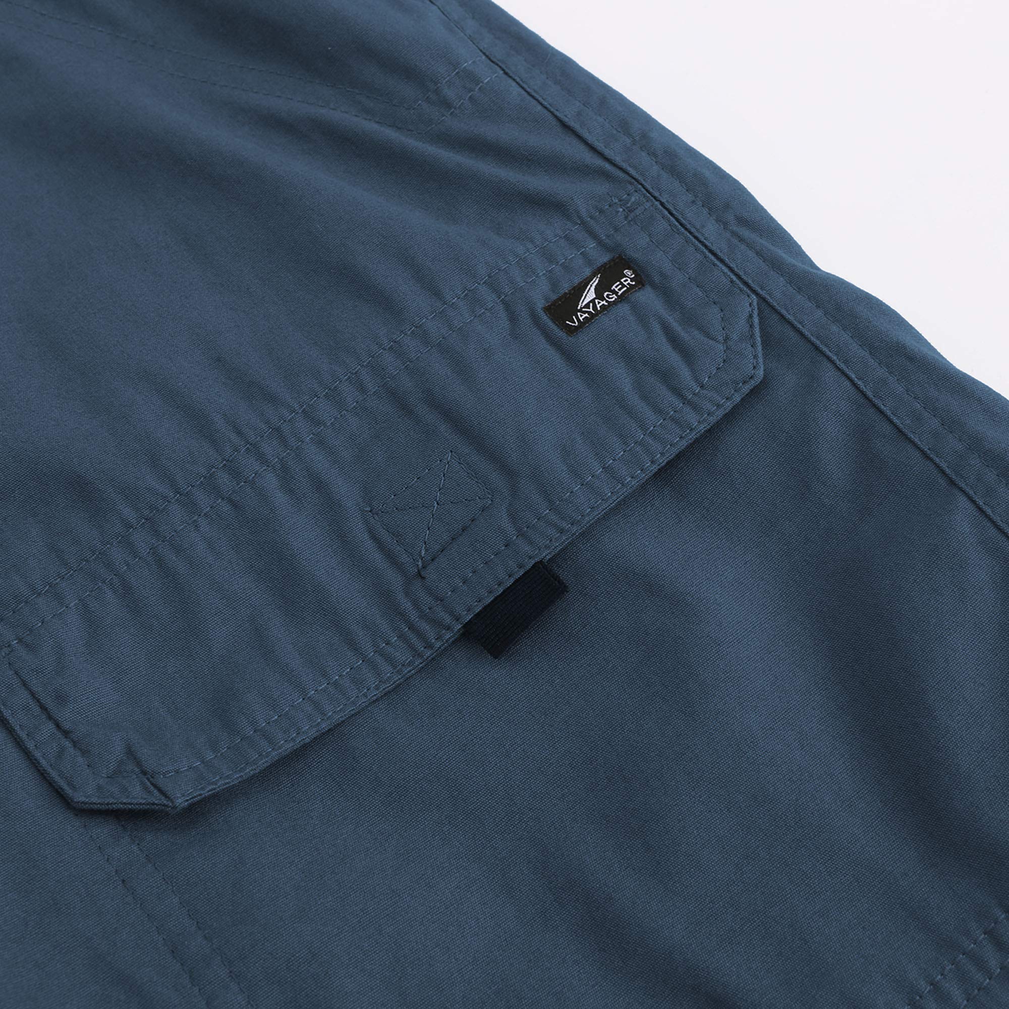 VAYAGER Men's Lightweight Cotton Cargo Shorts with Multiple Pockets - Comfortable Outdoor Hiking, Camping, and Travel Shorts for Active Lifestyles