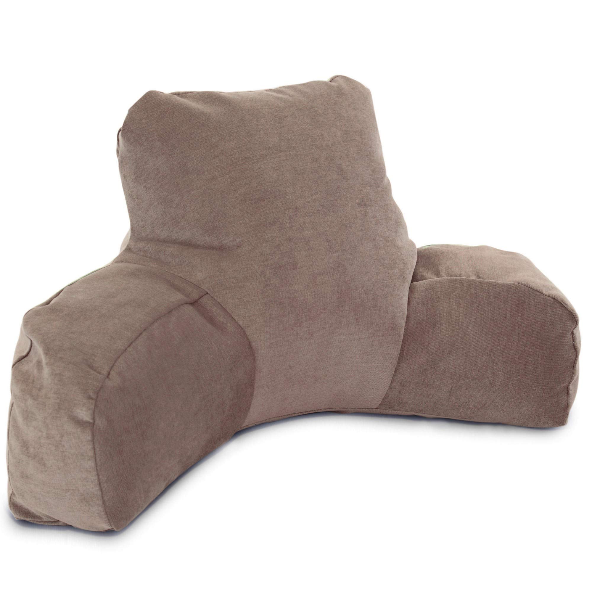 Majestic Home Goods Villa Reading Pillow with Pearl Accents - Comfortable Back Support for Bed, Sofa & Floor Reading - Perfect Gift for Book Lovers