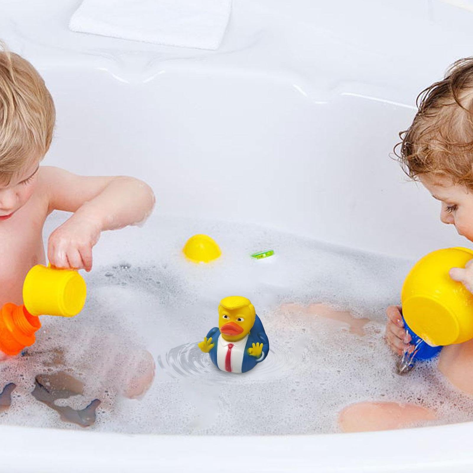 **Yellow Rubber Duck Bath Toys for Kids - 3.14 Inch Cute Floating Duckies for Bathtub, Pool & Party Favors - Squeaky Shower Toys for Toddlers & Preschoolers (Perfect for Bath Time Fun, Baby Showers & Pool Parties)**