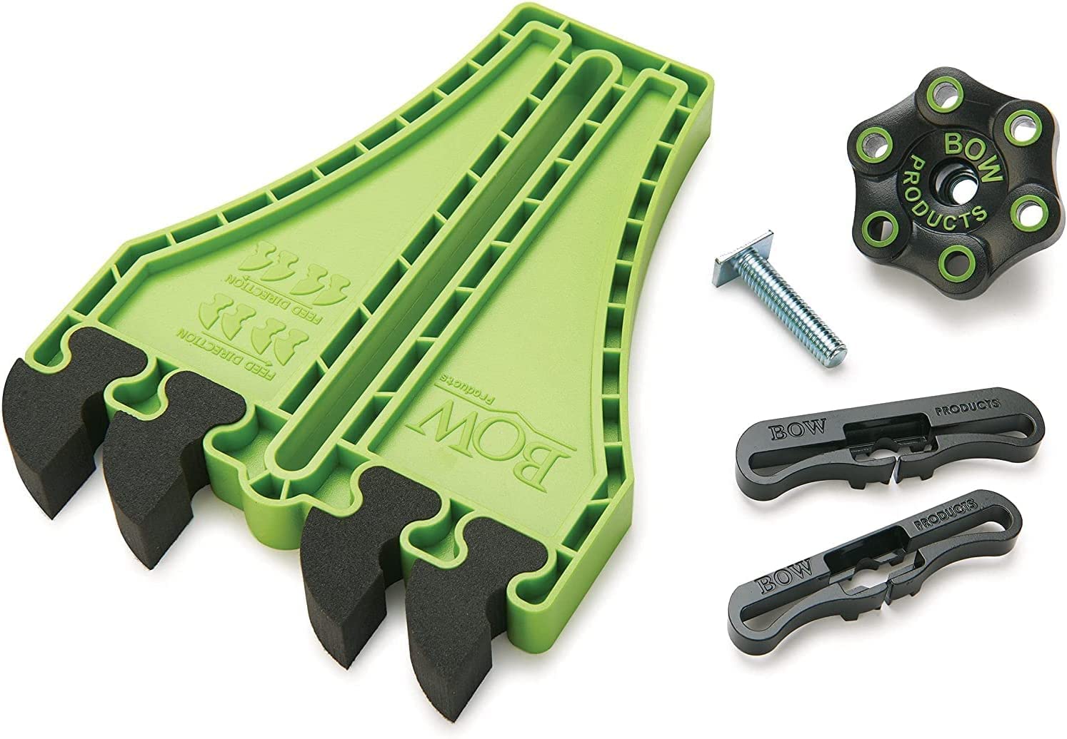 BOW Products FP5 Portable Featherboard for Table Saws - Anti-Kickback Safety Tool with EVA Feathers for Woodworking | Perfect for Contractor Saws & Small Work Surfaces | DIY Projects & Professional Woodworking Safety Accessories