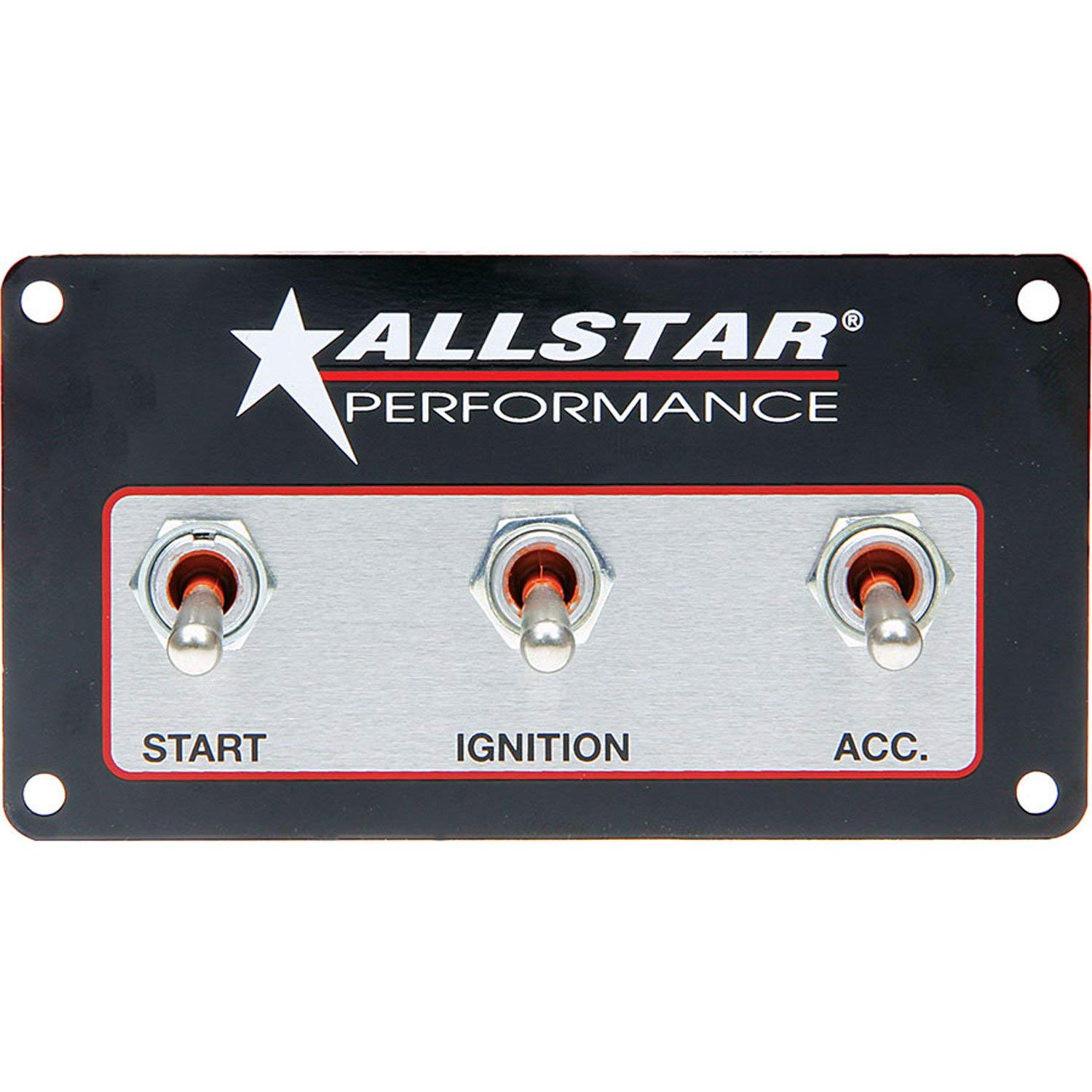 Allstar Performance ALL80165 Weatherproof Switch Panel with 3 Switches - Perfect for Marine, RV, and Off-Road Vehicle Electrical Systems