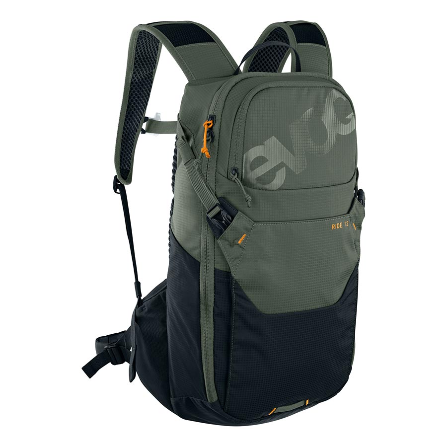 EVOC Ride 12 Hydration Pack - Lightweight Mountain Bike Backpack with 3L Water Bladder for Cycling, Hiking & Outdoor Adventures