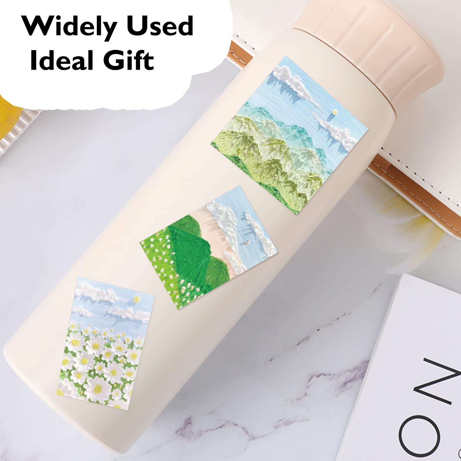 50 Pcs Waterproof Nature Landscape Stickers - Aesthetic Vinyl Decals for Water Bottles, Laptops, Luggage & Phone Cases - Scrapbook Stickers for Adults, Teens & Kids - Perfect for DIY Crafts, School Projects & Personalizing Belongings
