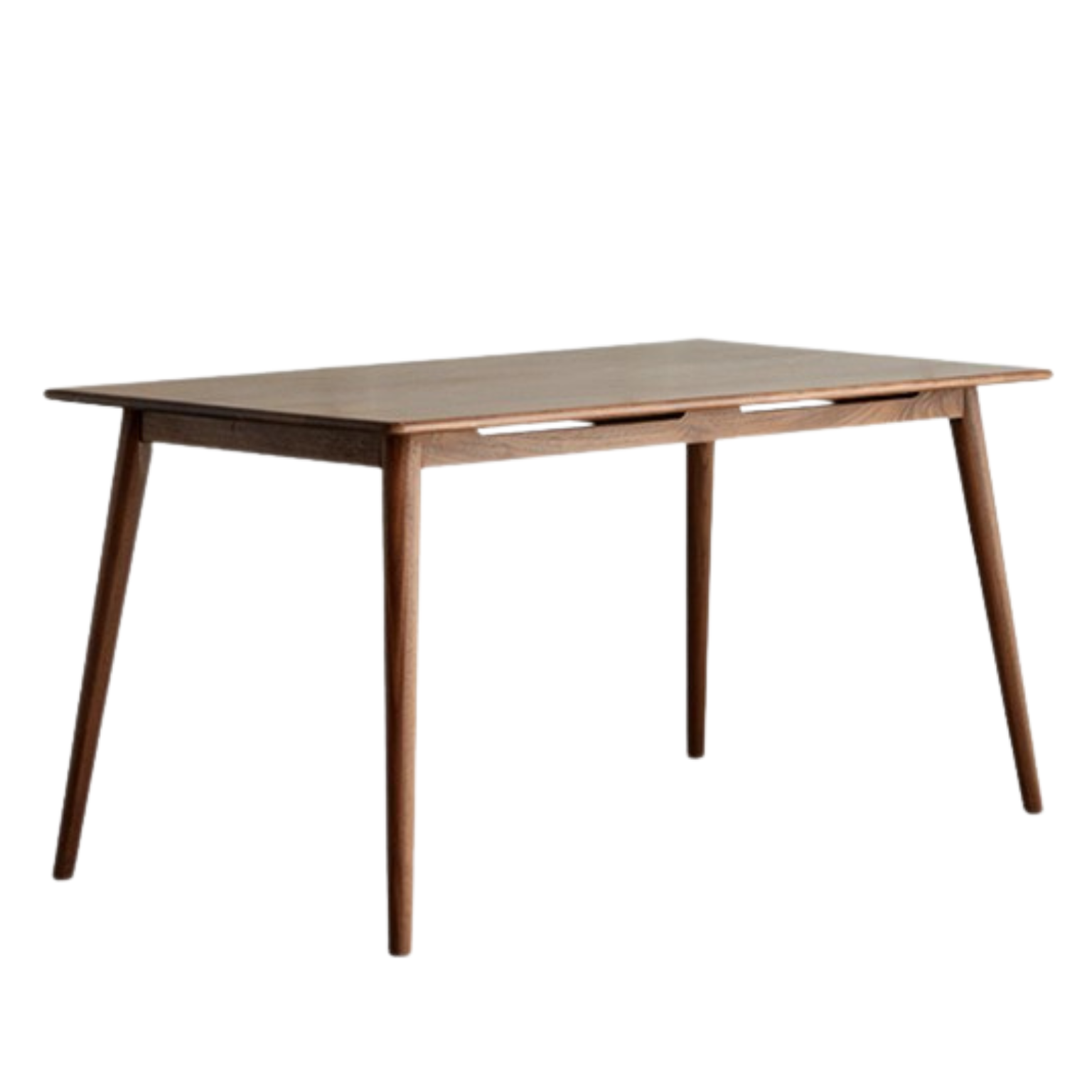 Premium Black Walnut & Ash Solid Wood Rectangular Dining Table - Handcrafted Rustic Farmhouse Style for Dining Room, Kitchen, or Open Concept Living Space
