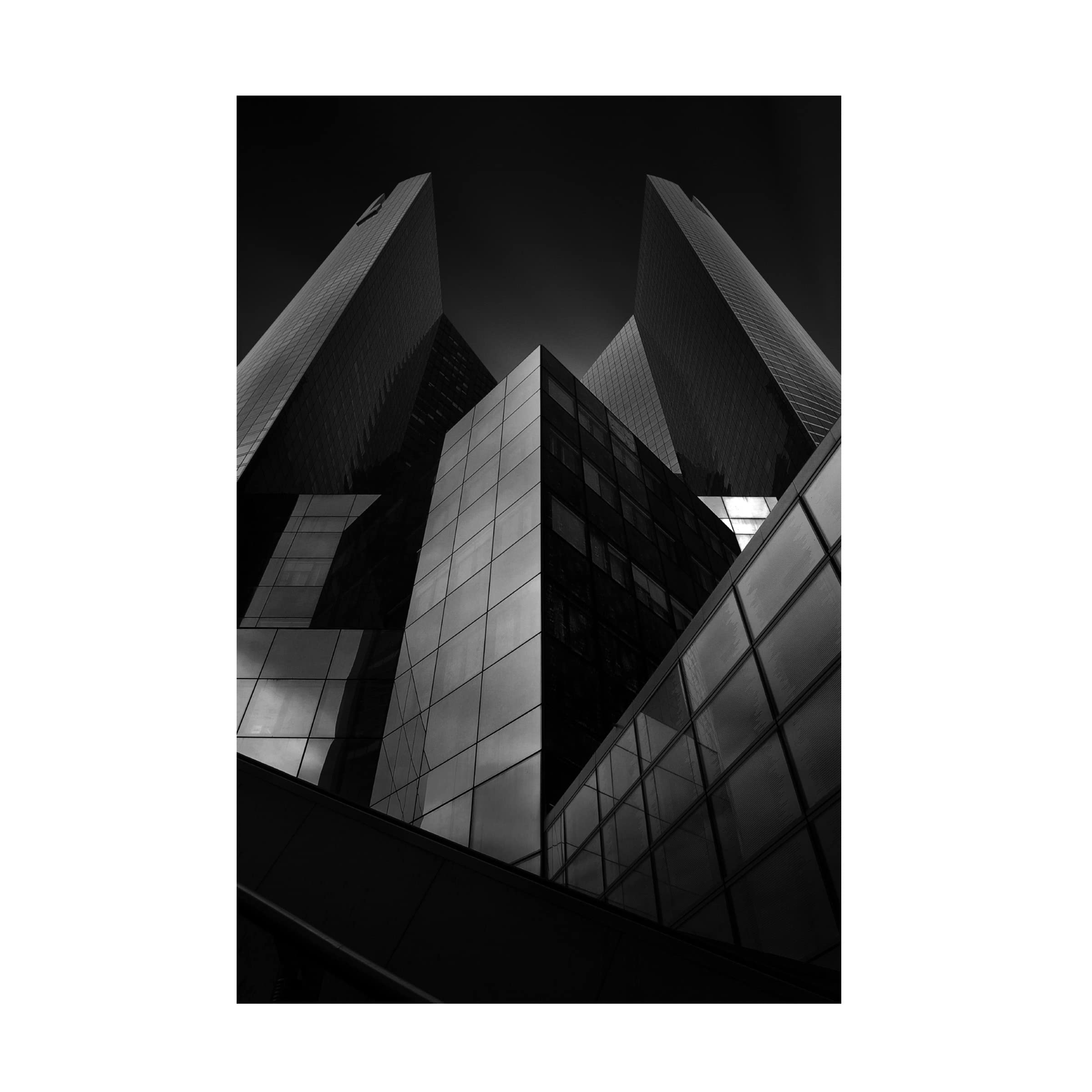 Trademark Fine Art 'Headquarter' Canvas Wall Art Print by Sebastien Del Grosso - Modern Office Decor & Home Decoration for Living Room, Bedroom or Workspace