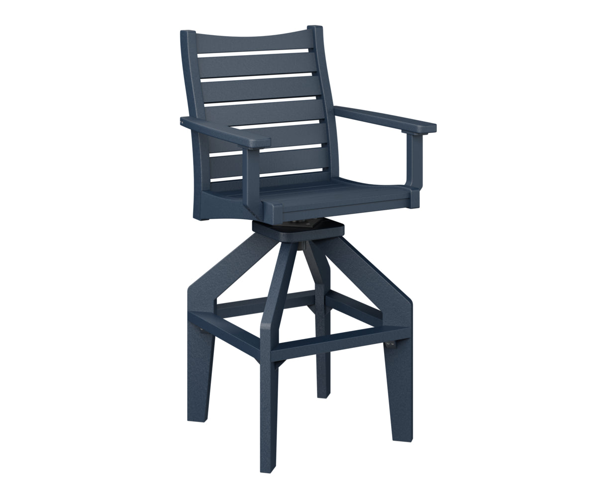 Berlin Gardens Bristol Swivel XT Chair - Heavy Duty Outdoor Patio Dining Chair with 360° Rotation, Weather-Resistant & Comfortable - Perfect for Backyard, Deck, Garden, and Poolside Relaxation