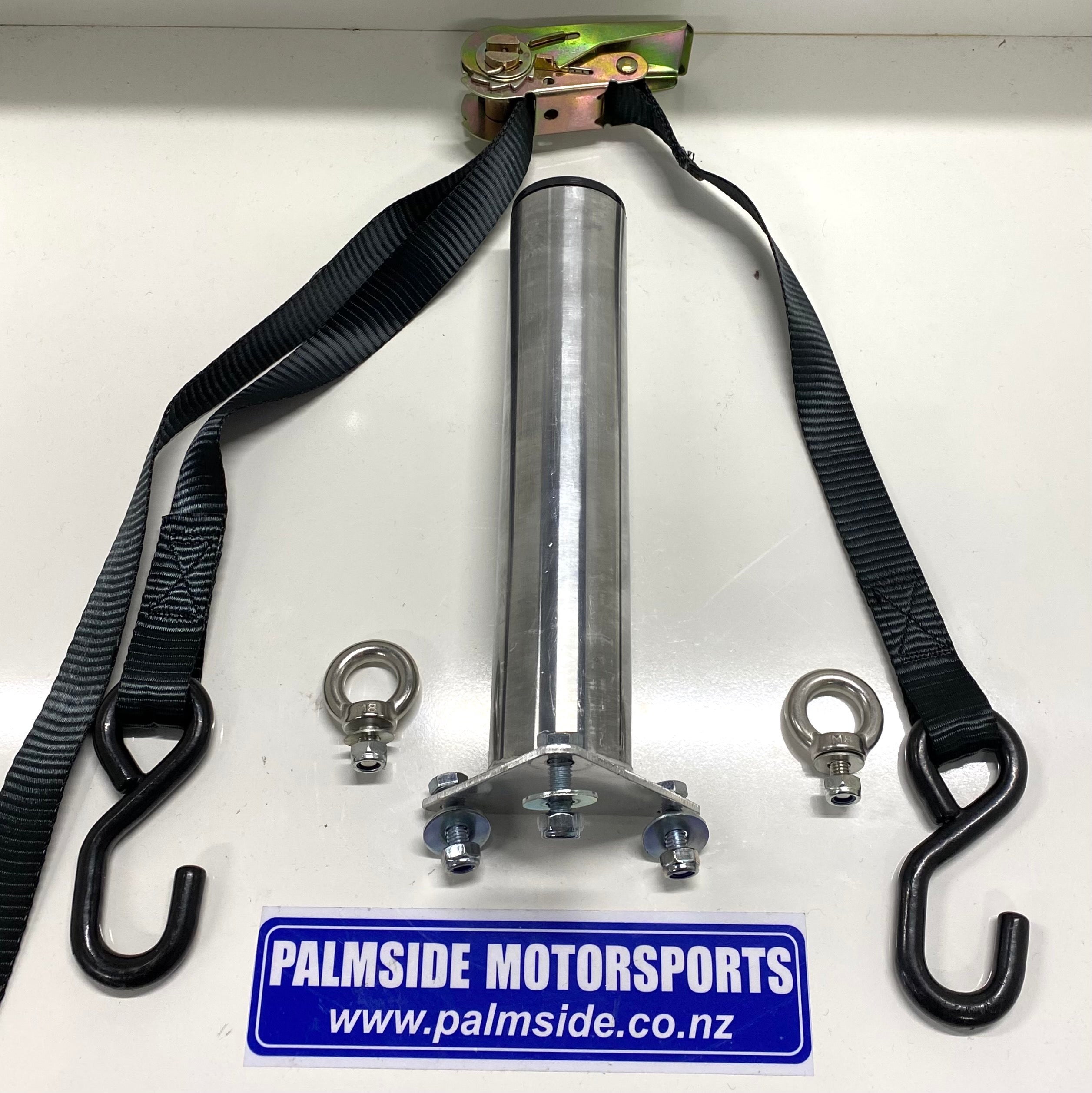 Heavy Duty Spare Wheel Pole with Adjustable Strap & Eyelets - Secure Tire Carrier for Trucks, SUVs & Off-Road Vehicles - Perfect for Roadside Emergencies & Adventure Travel