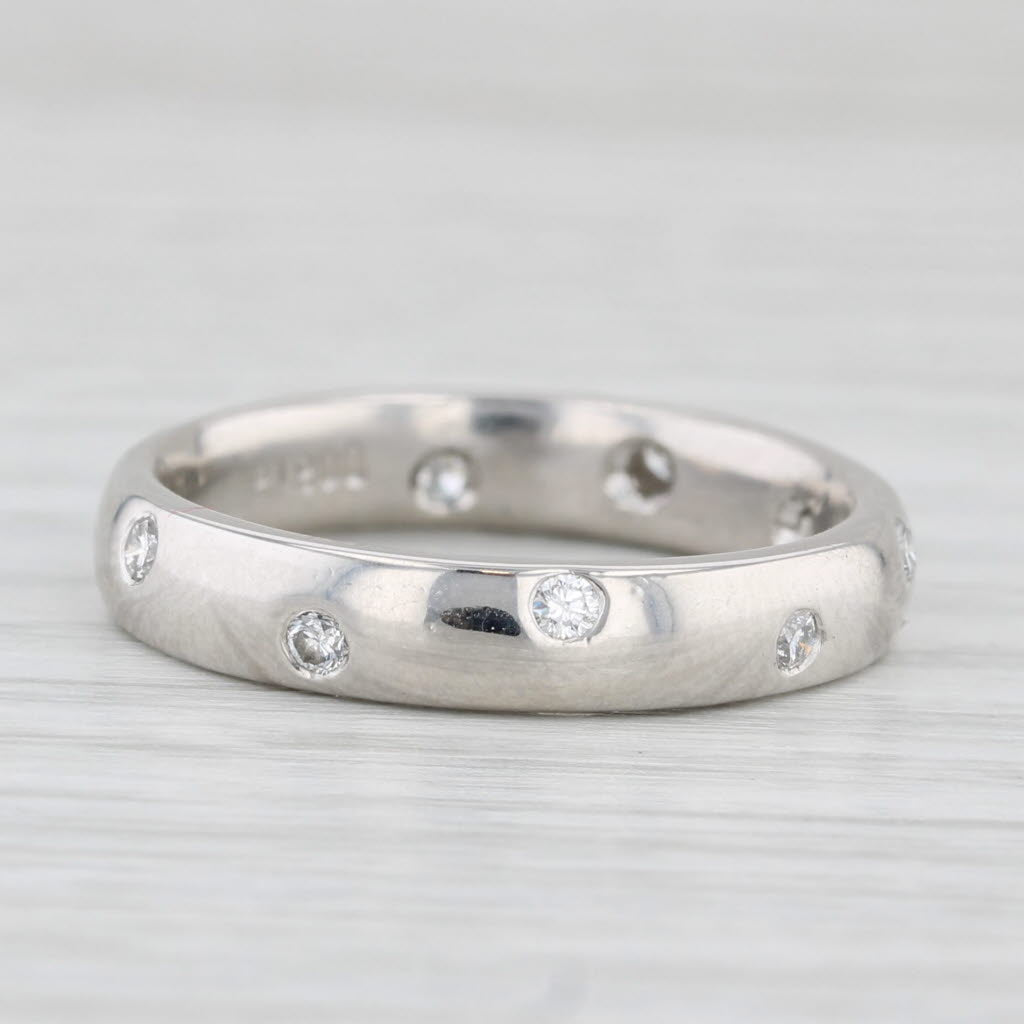 0.25ctw Diamond Eternity Wedding Band Platinum Ring Size 8 - Stackable Anniversary Ring for Women - Perfect for Bridal Sets, Engagement Rings & Special Occasions