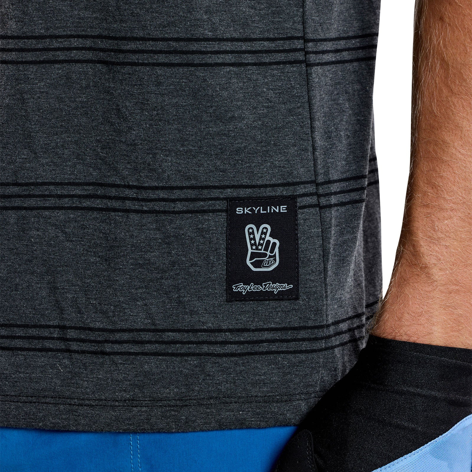Skyline Short Sleeve Ride Tee - Washed Out Dark Cloud - Comfortable Casual T-Shirt for Men - Perfect for Cycling, Outdoor Adventures & Everyday Wear