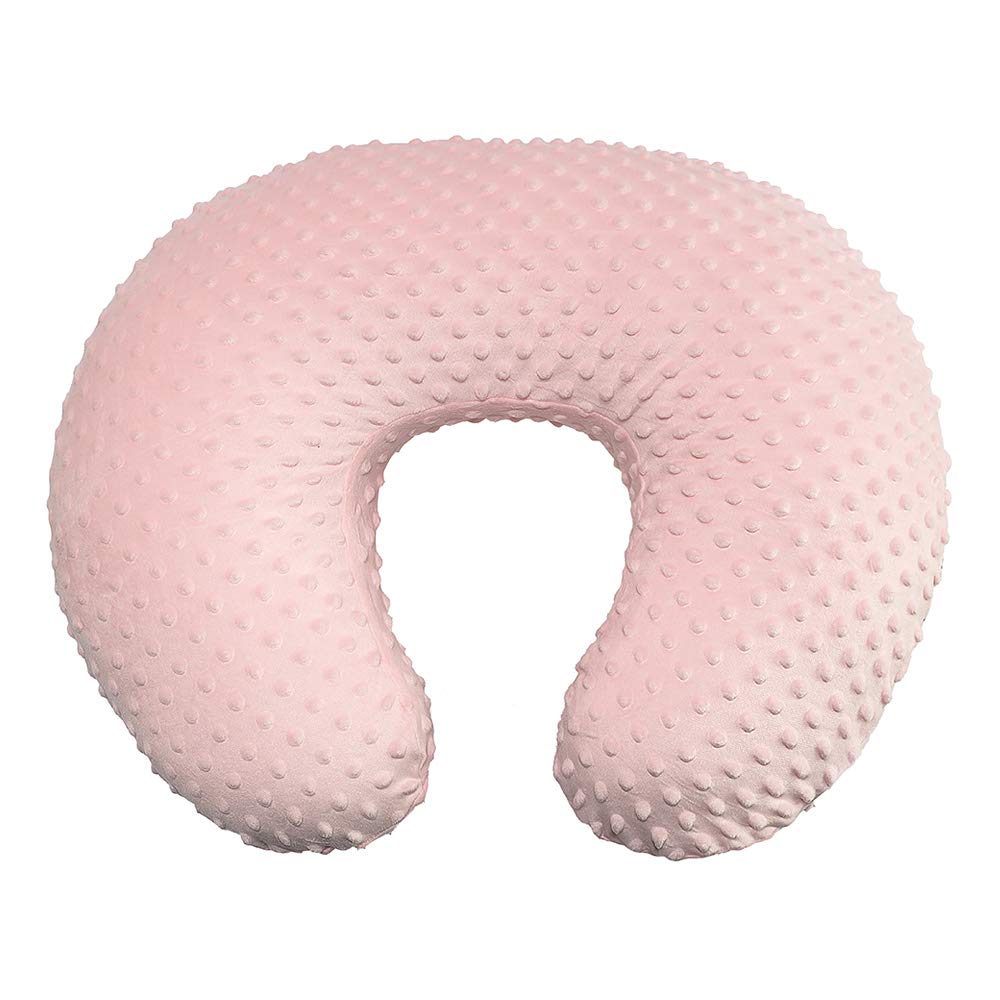 Owlowla Nursing Cover & Breastfeeding Pillow Slipcover - Soft Blush Pink Baby Nursing Pillow Cover for Boys & Girls - Perfect for Breastfeeding, Pumping, and Comfortable Baby Bonding at Home or On-the-Go