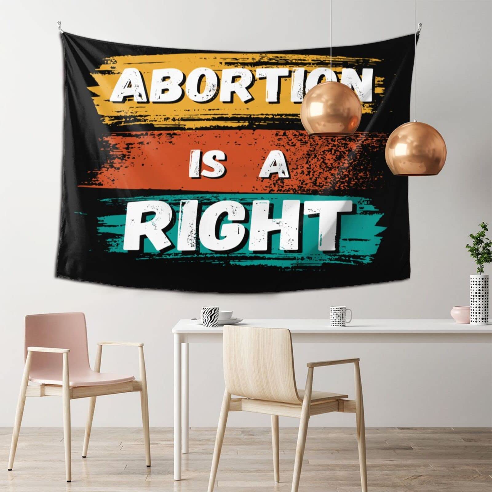 Oingoo 60x40 Inch Pro-Choice Wall Tapestry - Feminist Home Decor for Living Room, Bedroom & Dorm - Abortion Rights Art for Women's Empowerment & Social Justice