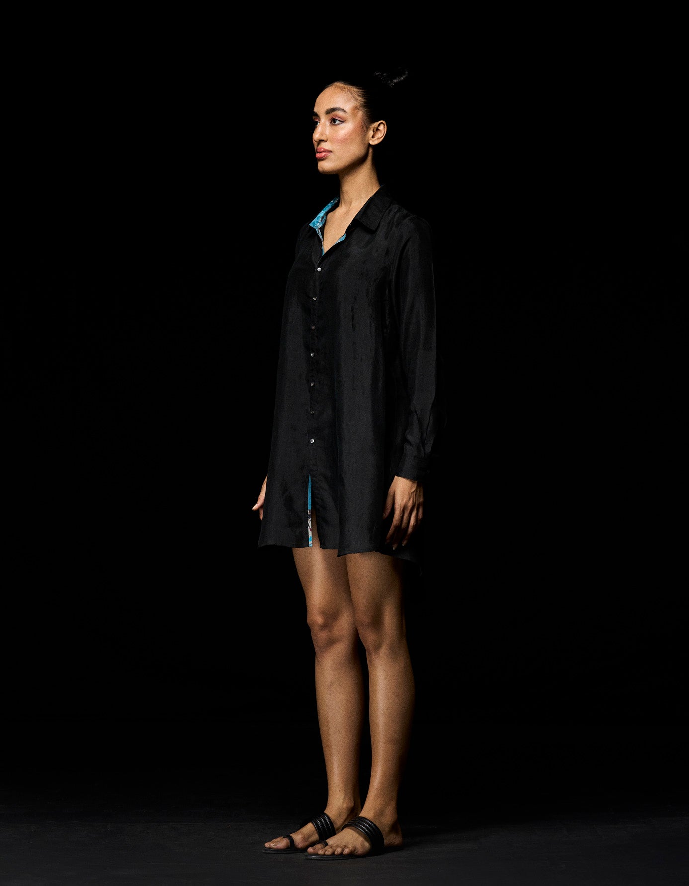 Premium Oversized Silk Shirt for Women - Soft & Luxurious Black Blouse - Perfect for Casual Wear, Office & Evening Outfits
