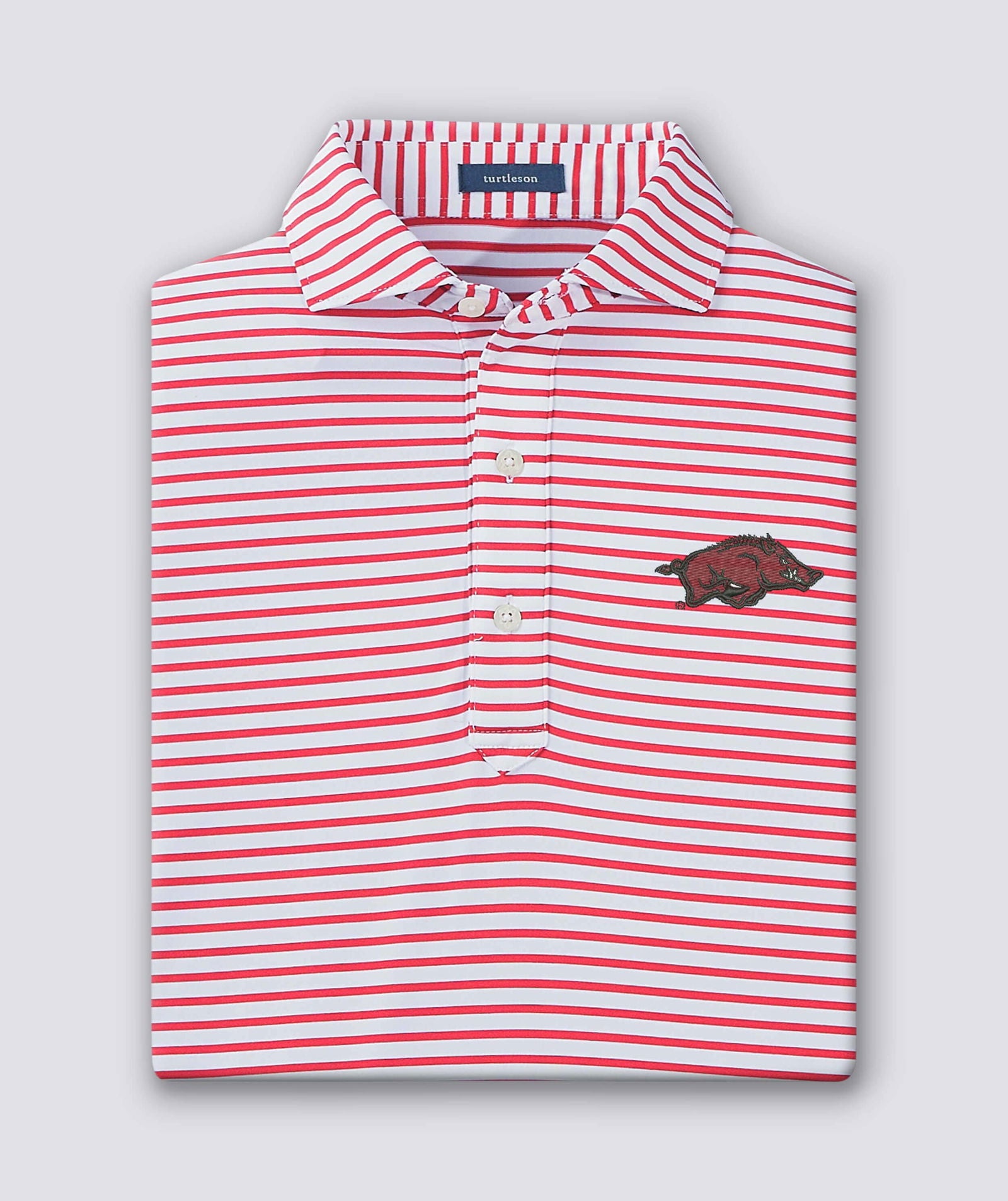 University of Arkansas Razorbacks Gus Stripe T-Shirt - Officially Licensed College Apparel for Fans & Alumni - Perfect for Game Day, Tailgating, and School Spirit Events