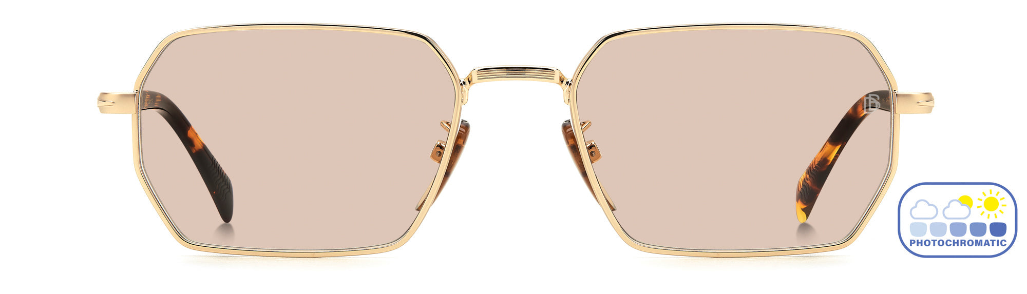 David Beckham DB1174/S Sunglasses - Polarized Aviator Style for Men & Women - UV Protection, Fashionable & Durable - Perfect for Driving, Travel & Outdoor Activities