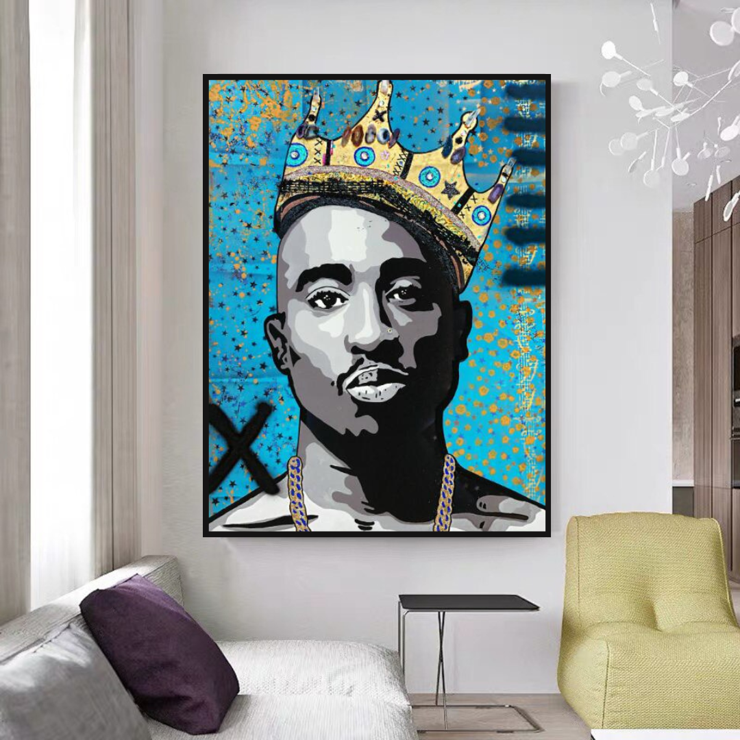 Tupac Poster - Authentic Music Memorabilia & Hip Hop Collectibles for Fans - Perfect for Bedroom, Office & Man Cave Decor