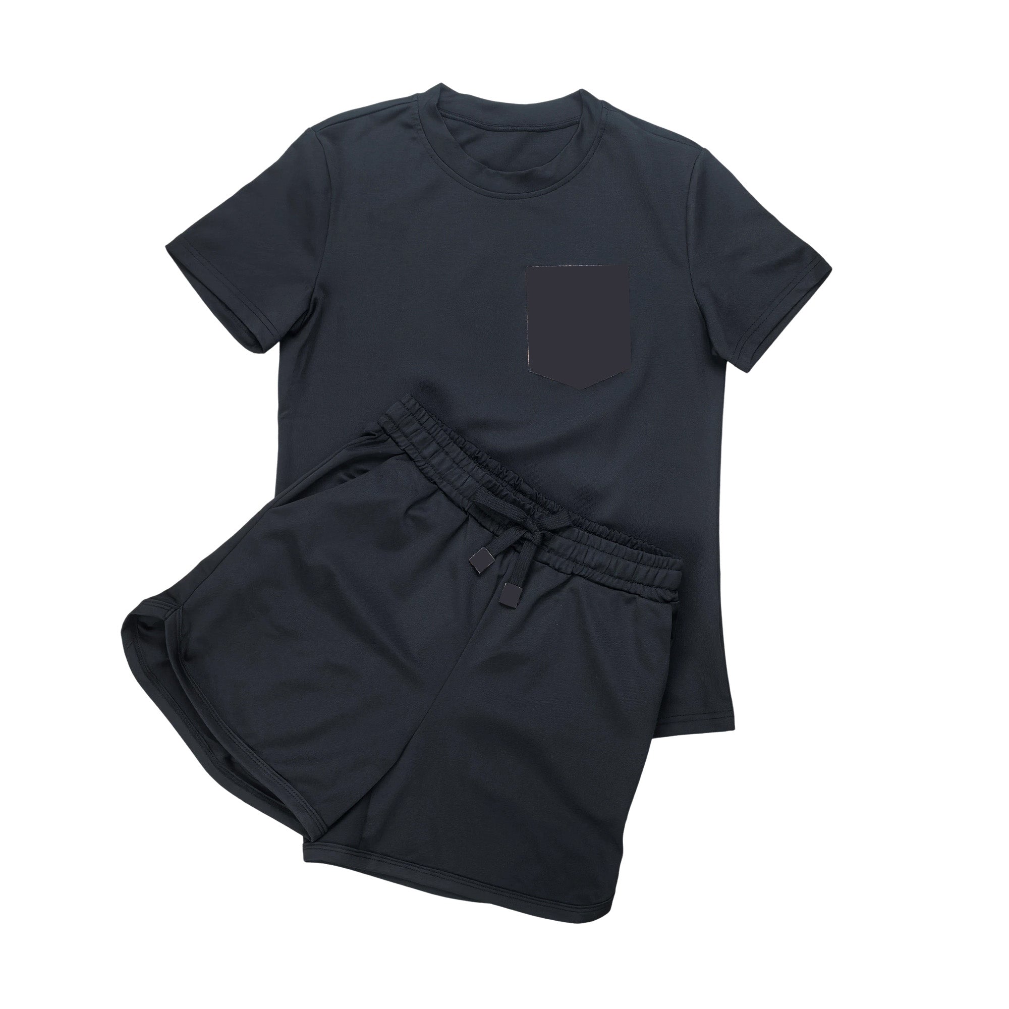 Breathable Short Sleeve Sports Shorts Set - Lightweight Activewear for Running, Gym & Yoga | Perfect for Summer Workouts and Casual Wear