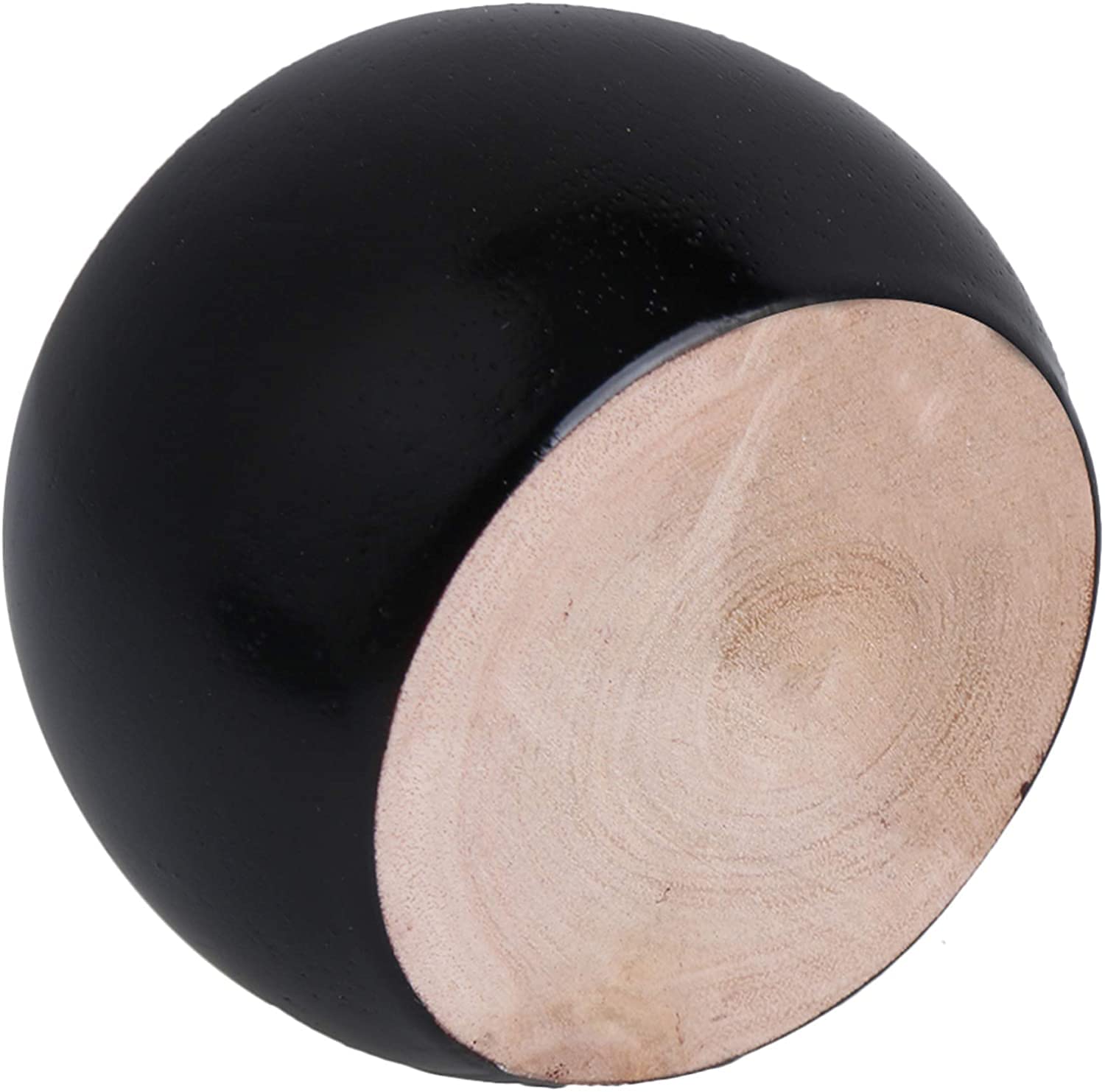 4PCS Black Wooden Round Furniture Bun Feet 2