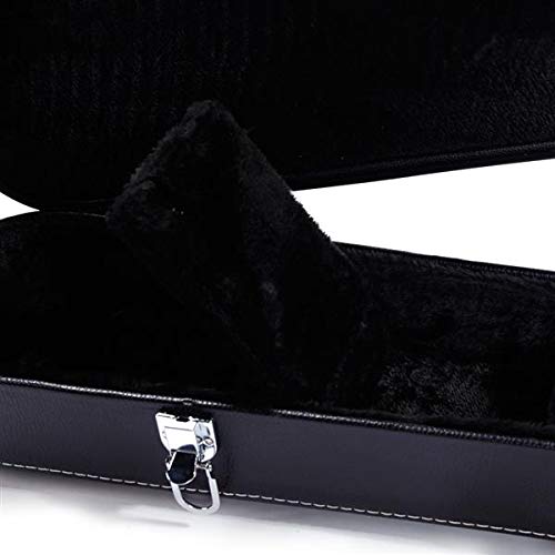 Premium Electric Guitar Hard Case for Music Lovers - Microgroove Bulge Surface, Black - Fast 3-7 Day Delivery - Perfect for Gigging, Travel & Studio Protection