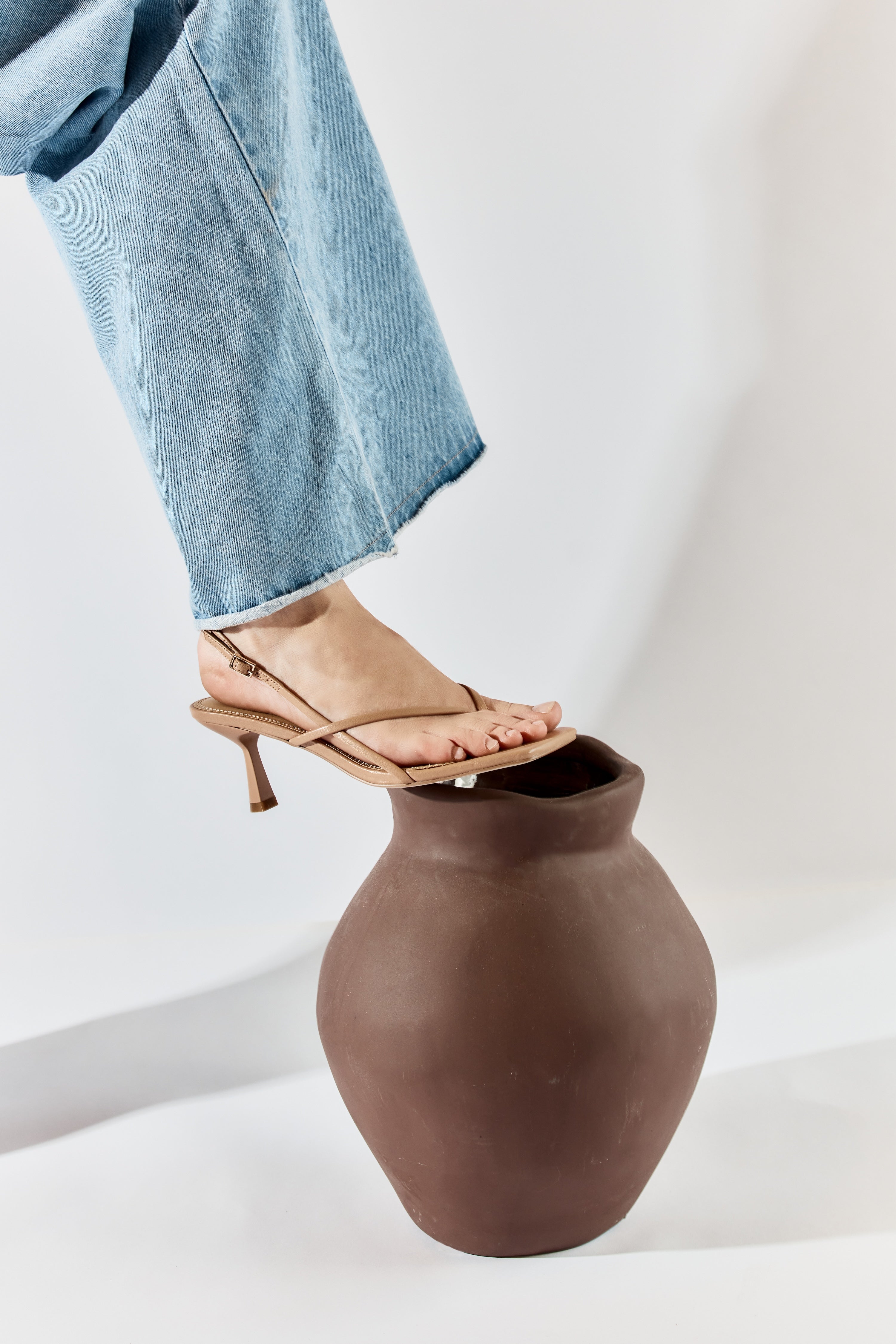 Santorini Strappy Thong Sandals for Women - Almond Tan Leather Summer Beach Flip Flops | Comfortable Casual Walking Shoes for Vacation, Poolside, and Outdoor Activities