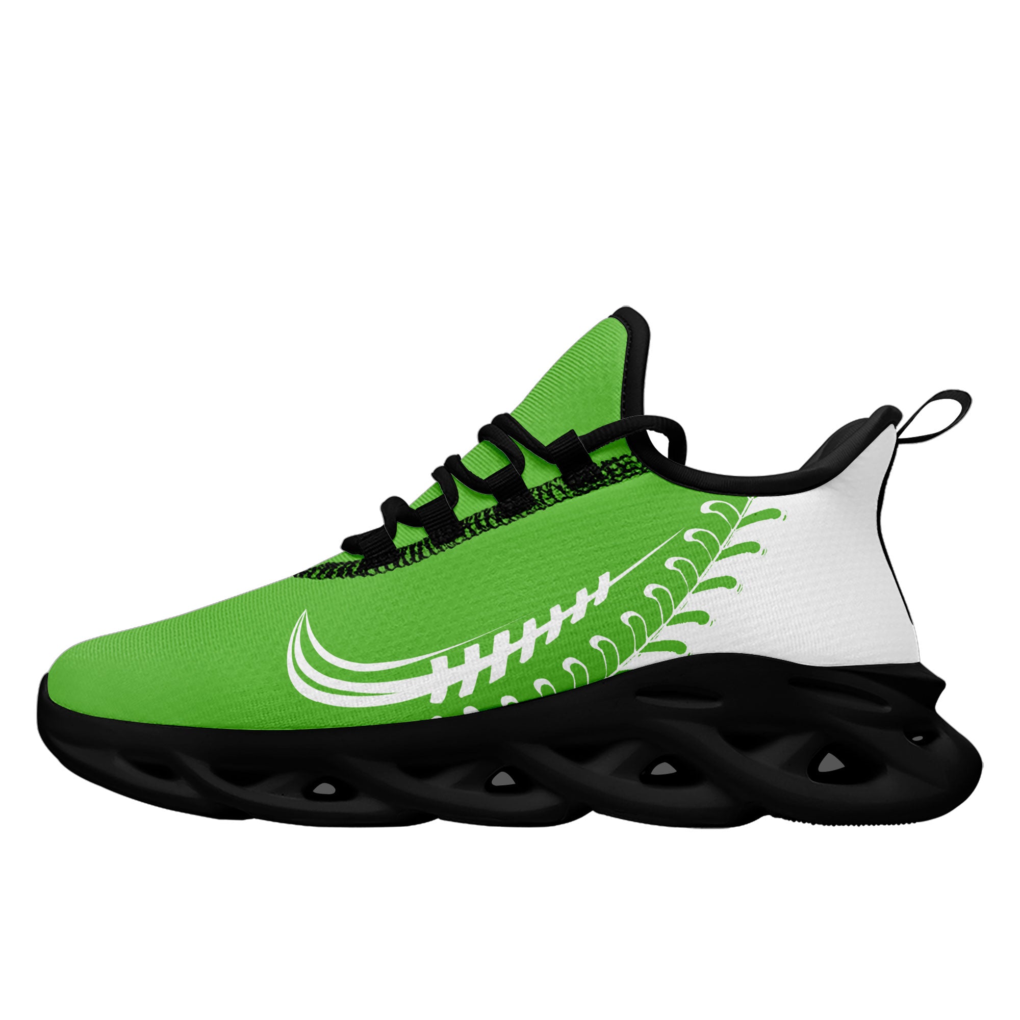 Custom Green MaxSoul Jersey Shoes & Hat Set - Personalized Sports Outfit for Basketball, Football & Fan Gear - Perfect for Games, Training & Team Spirit