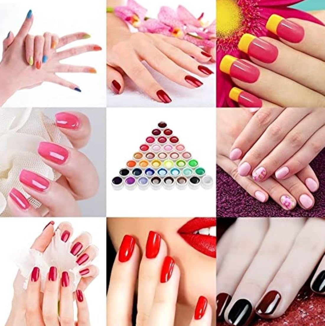 Feelhigh 36 Colors Gel Nail Polish Kit - French Ombre Nail Art Set with Solid Gel Polish for DIY Manicure & Salon Use | Perfect for Home Nail Design, Professional Salon Services, and Gift Giving