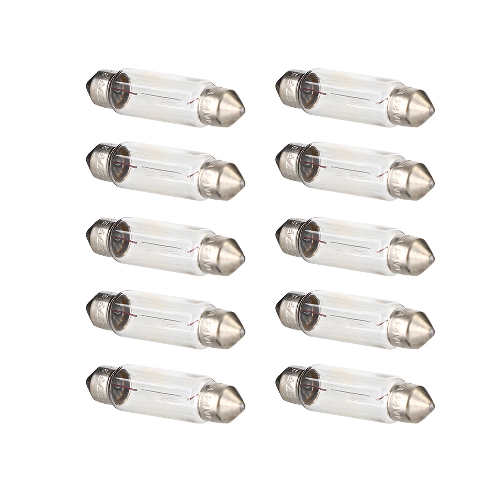 10x NARVA 17327 C10W 24V10W SV8.5 Car Auxiliary Bulbs - Replacement Lights for Trucks, Buses & Heavy Vehicles - Perfect for Night Driving & Off-Road Adventures