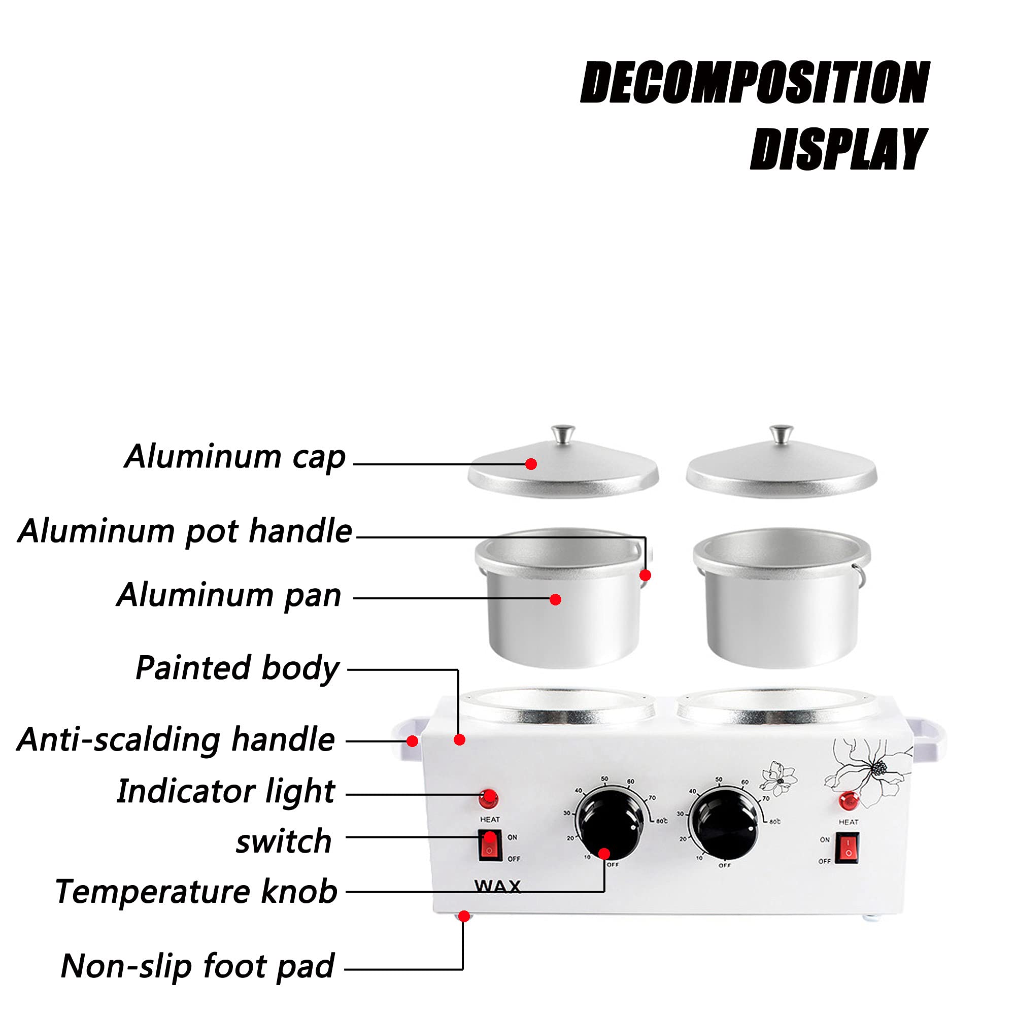 Commercial Chocolate Tempering Machine - 200W Electric Chocolate Melter, 1200ML Professional Chocolate Tempering Pot (0~80°C) for Bakeries, Candy Shops & Home Chocolate Making