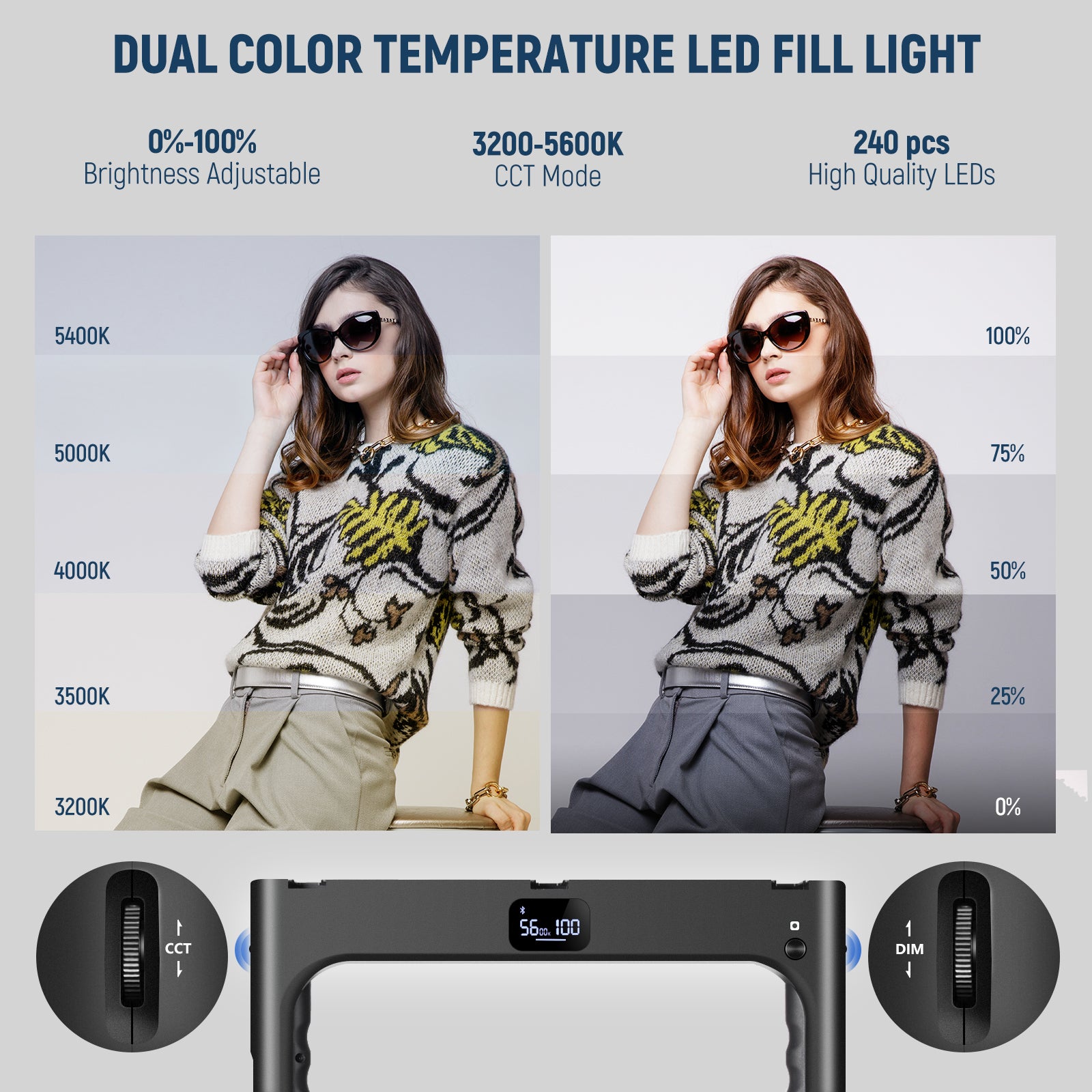 NEEWER A111 II Smartphone Video Rig with LED Light Kit - Professional Vlogging, YouTube & TikTok Content Creation for Beginners & Filmmakers
