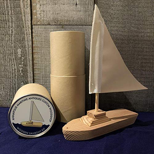 DIY Wooden Sailboat Model Kit - Handcrafted Wooden Boat Building Set for Adults & Teens - Perfect for Home Decor, Gift, or Educational STEM Project